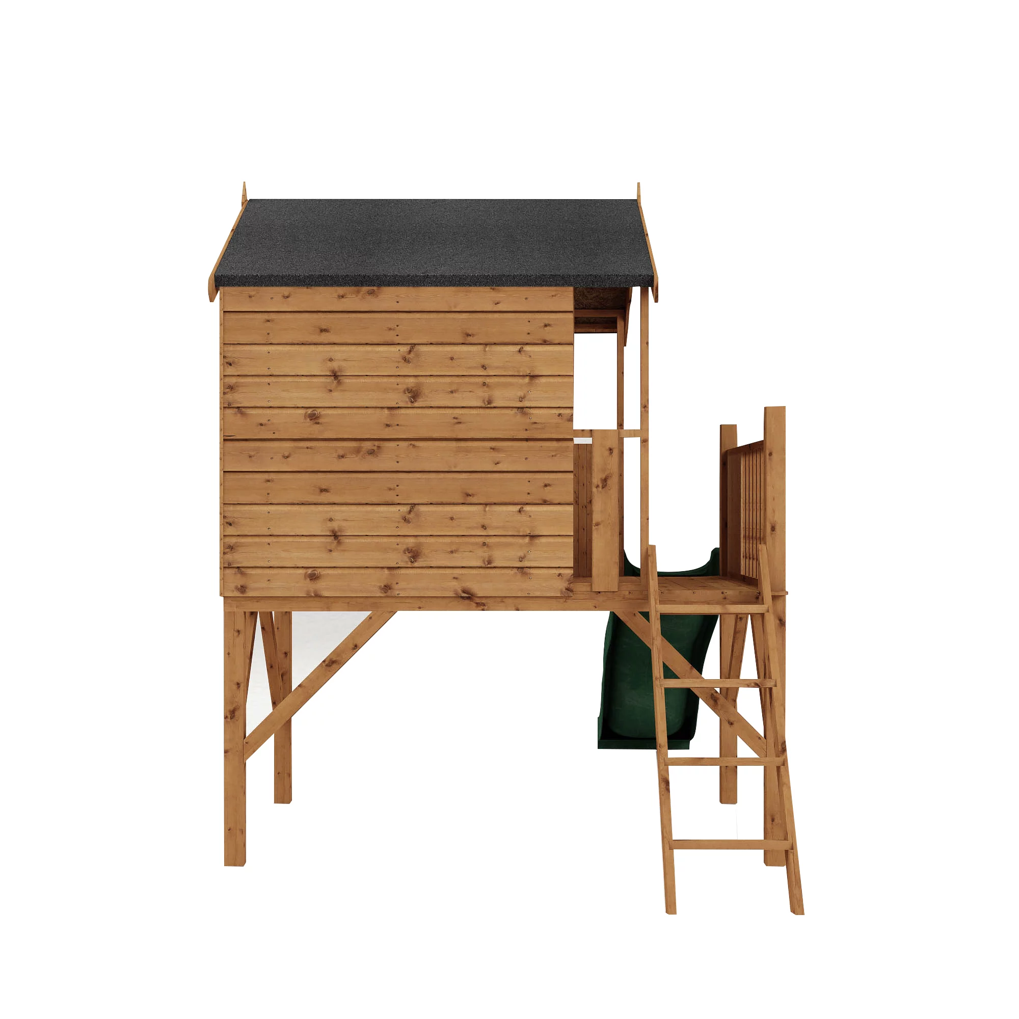 Mercia 12x6 Poppy Apex Shiplap Tower Slide Playhouse - Assembly Service Included - Image 5