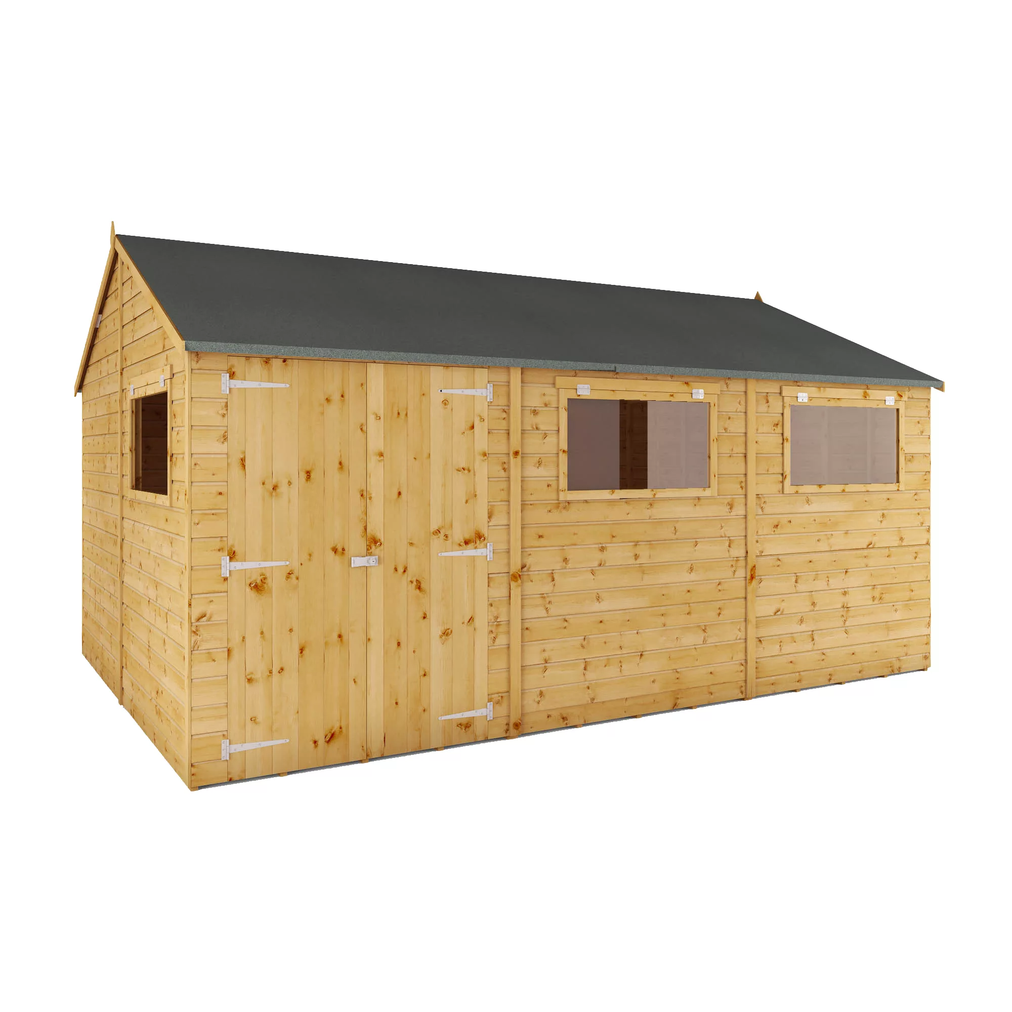 Mercia 15x10 Apex Shiplap Workshop With Double Door - Image 2