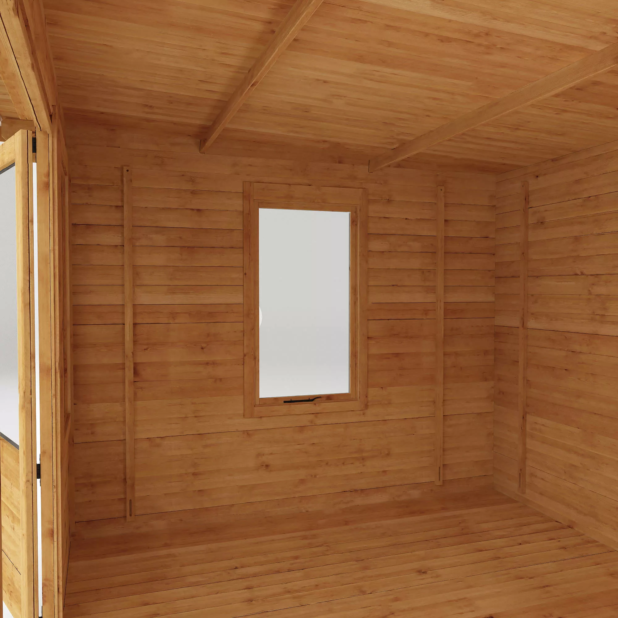 Mercia 17x10 Pent Tongue & Groove Cabin With Double Door - Image 10