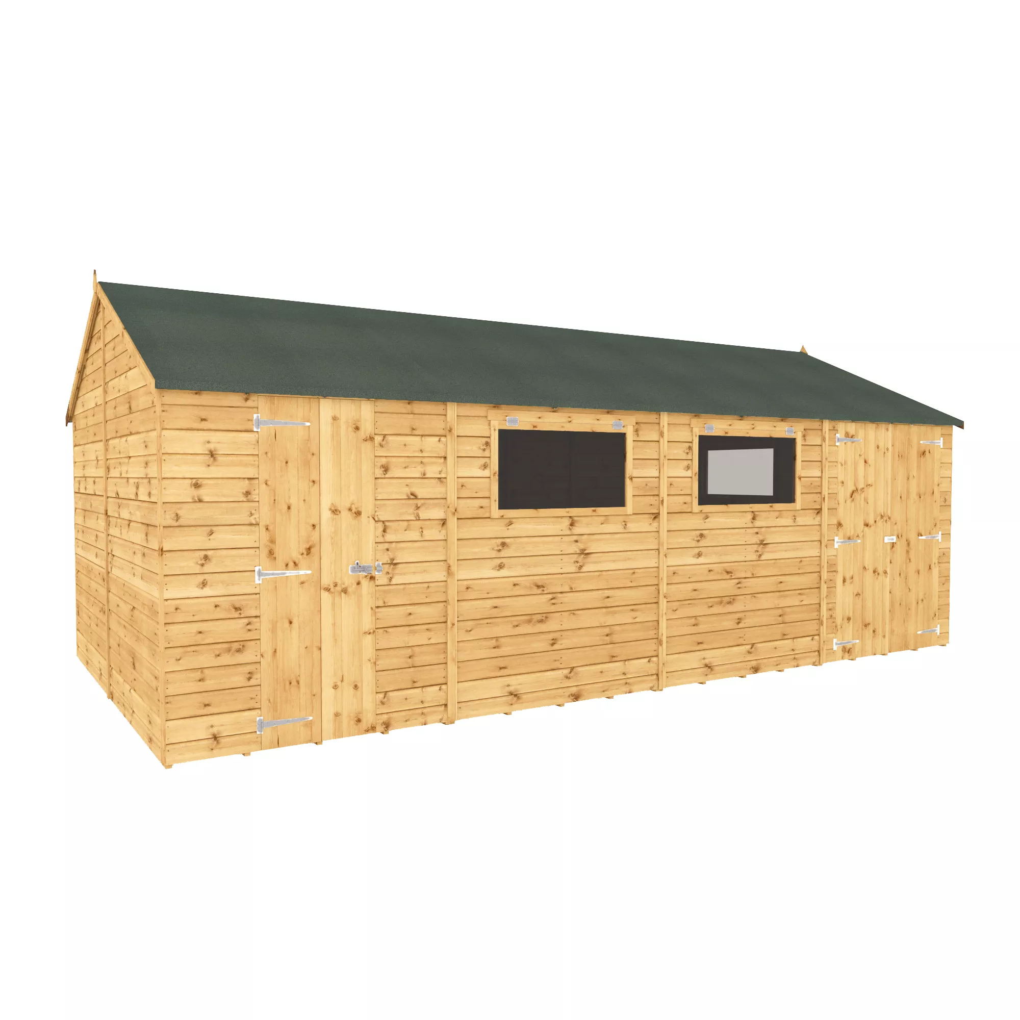Mercia 20x10 Apex Shiplap Workshop With Double Door - Image 2