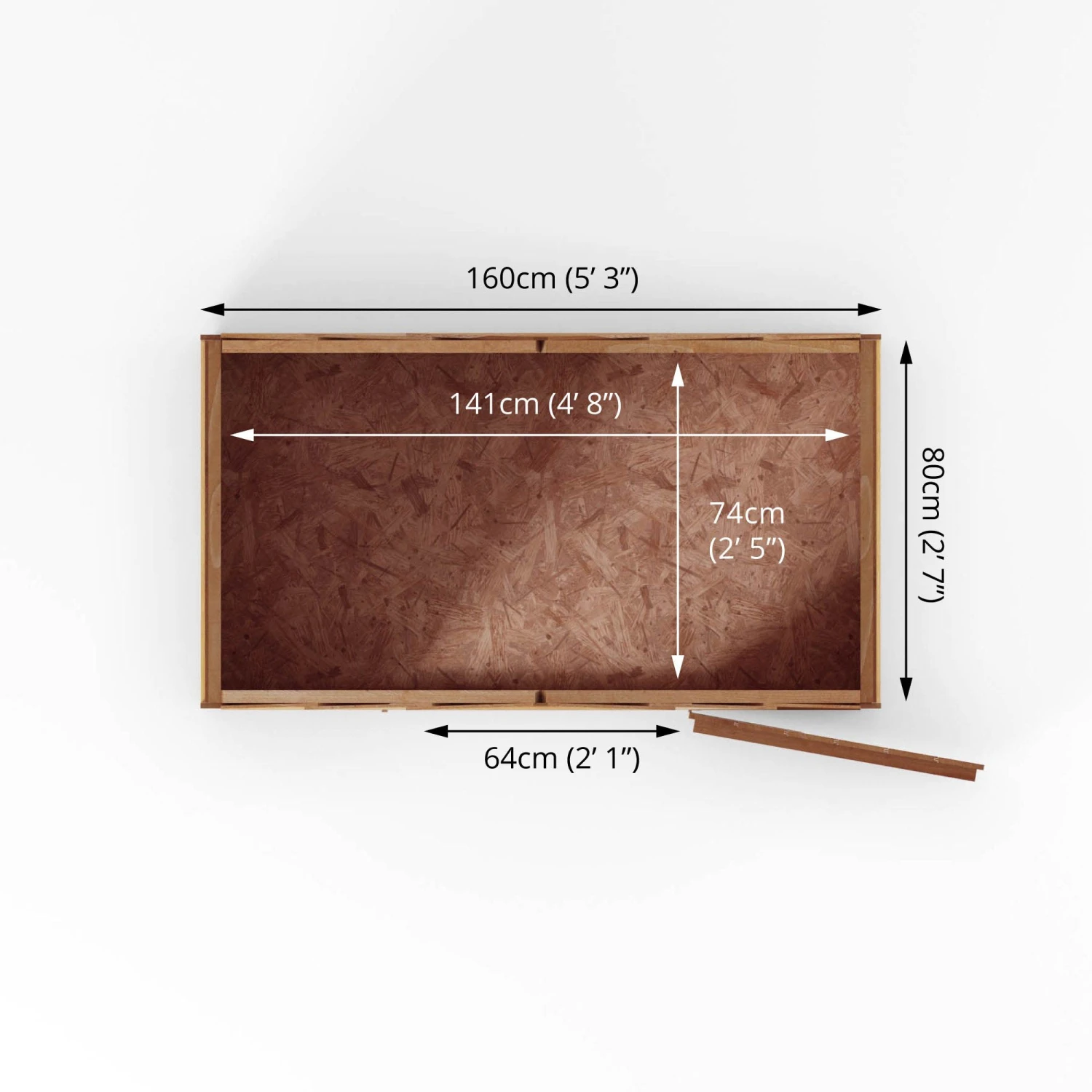 Mercia 5x3 Ft Apex Overlap Wooden Shed With Floor - Image 9