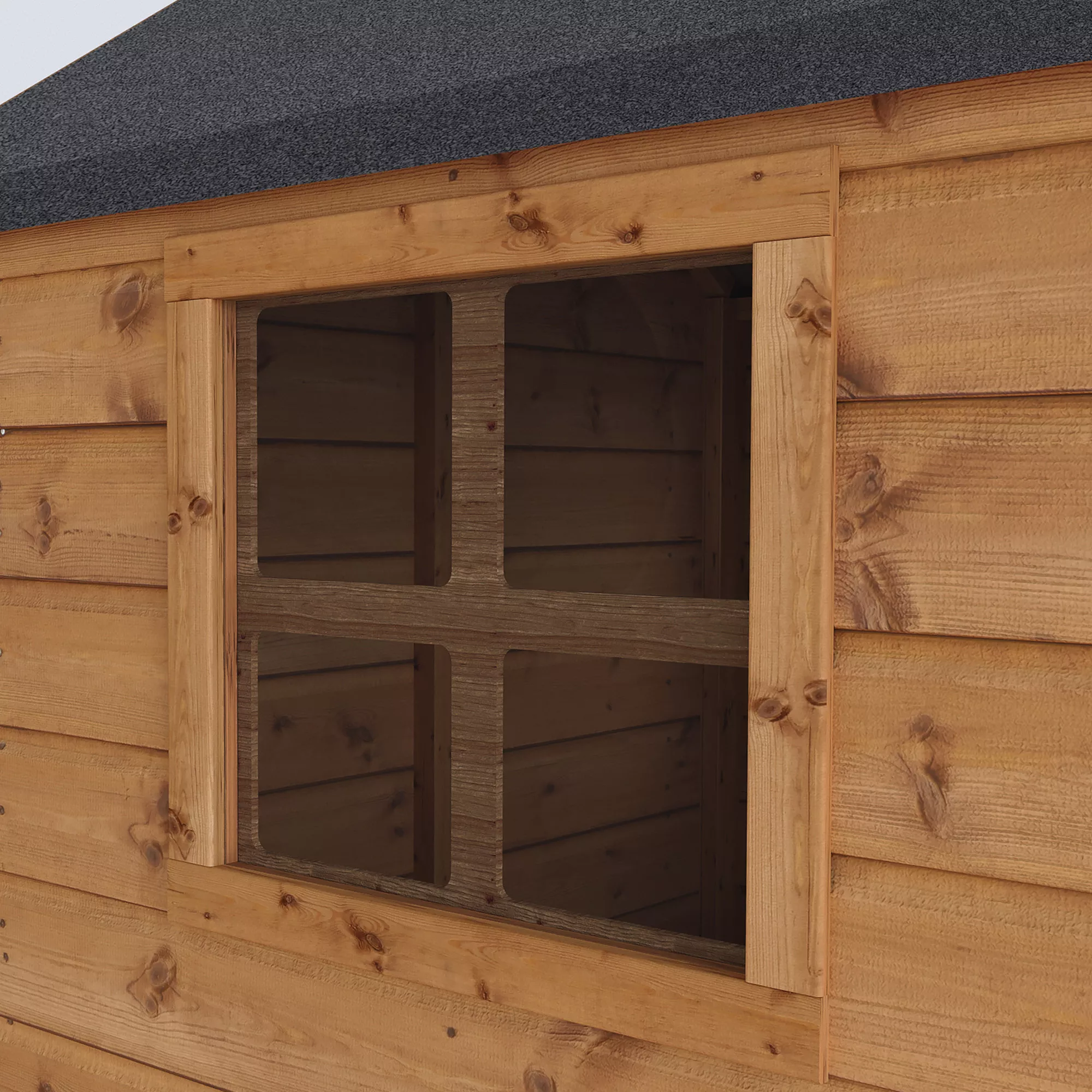 Mercia 5x6 Snug Apex Shiplap Tower Playhouse - Assembly Service Included - Image 3