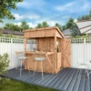 Mercia 6x4 Ft Pent Tongue & Groove Wooden Garden Bar With Single Door