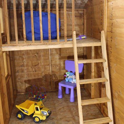 Mercia 7x5 Snowdrop Shiplap Wooden Playhouse - Image 4