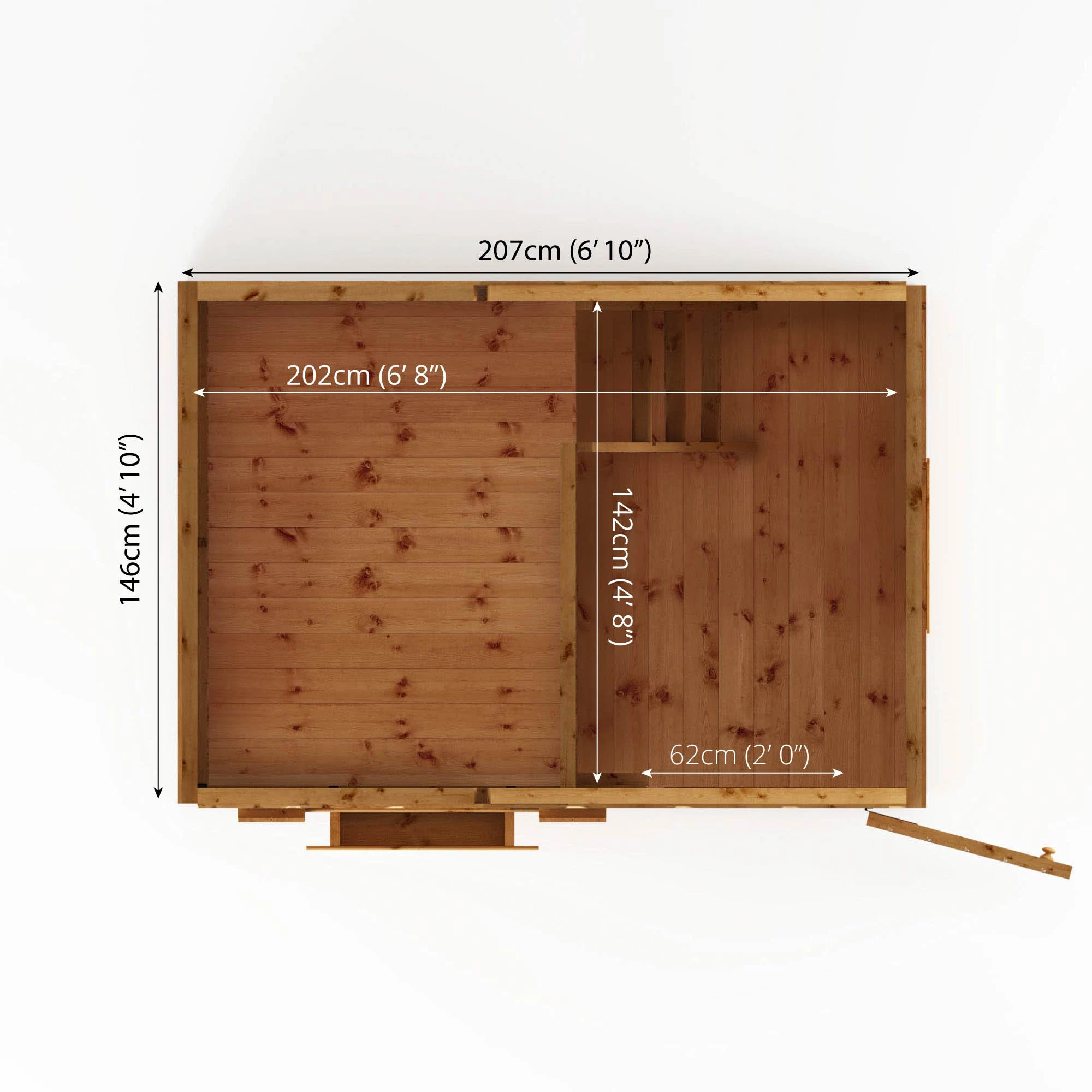 Mercia 7x5 Snowdrop Shiplap Wooden Playhouse - Image 6