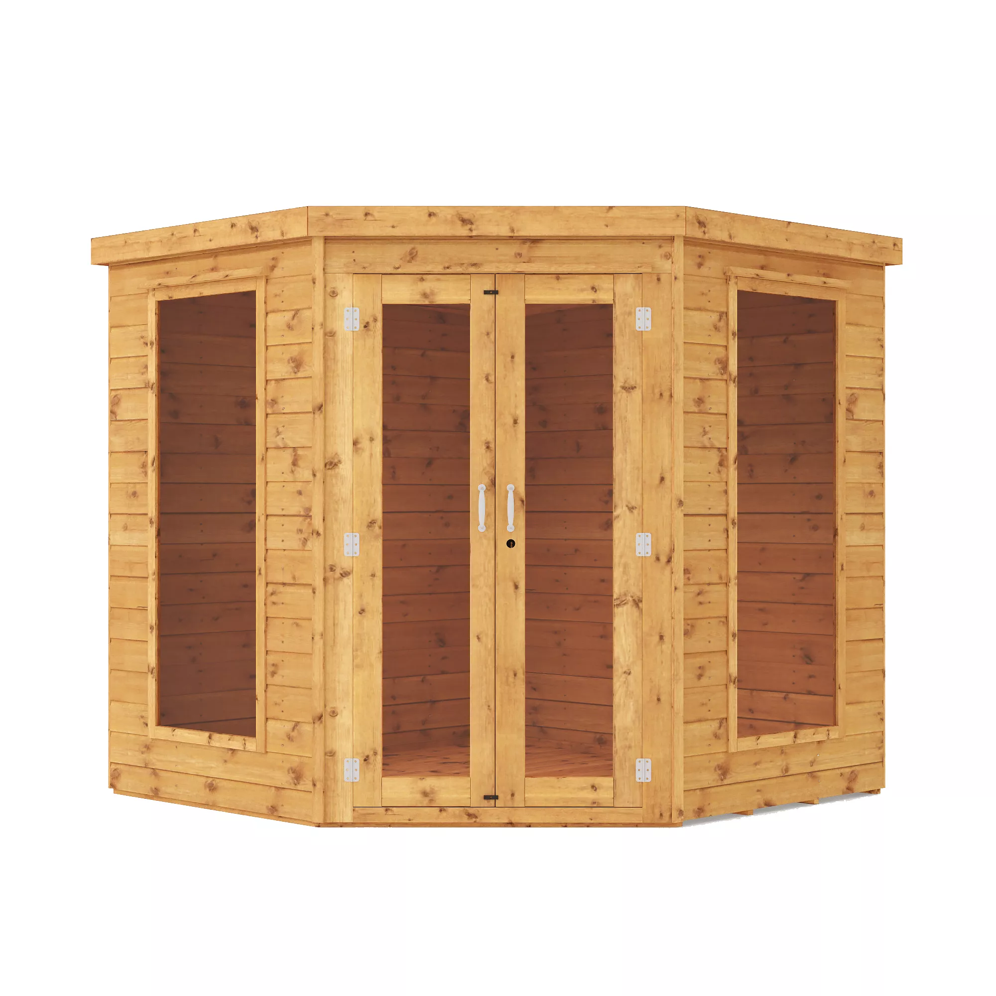 Mercia 7x7 Pent Shiplap Summer House With Double Door - Image 2