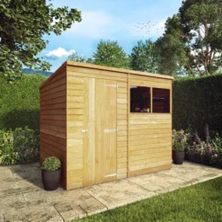 Mercia Pent Overlap Solid Wood Shed With Floor