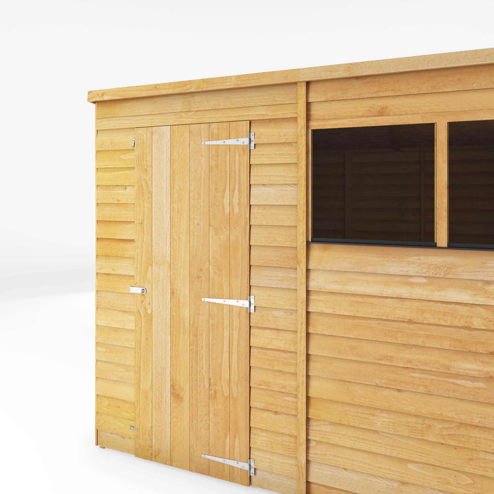 Mercia Pent Overlap Solid Wood Shed With Floor - Image 6