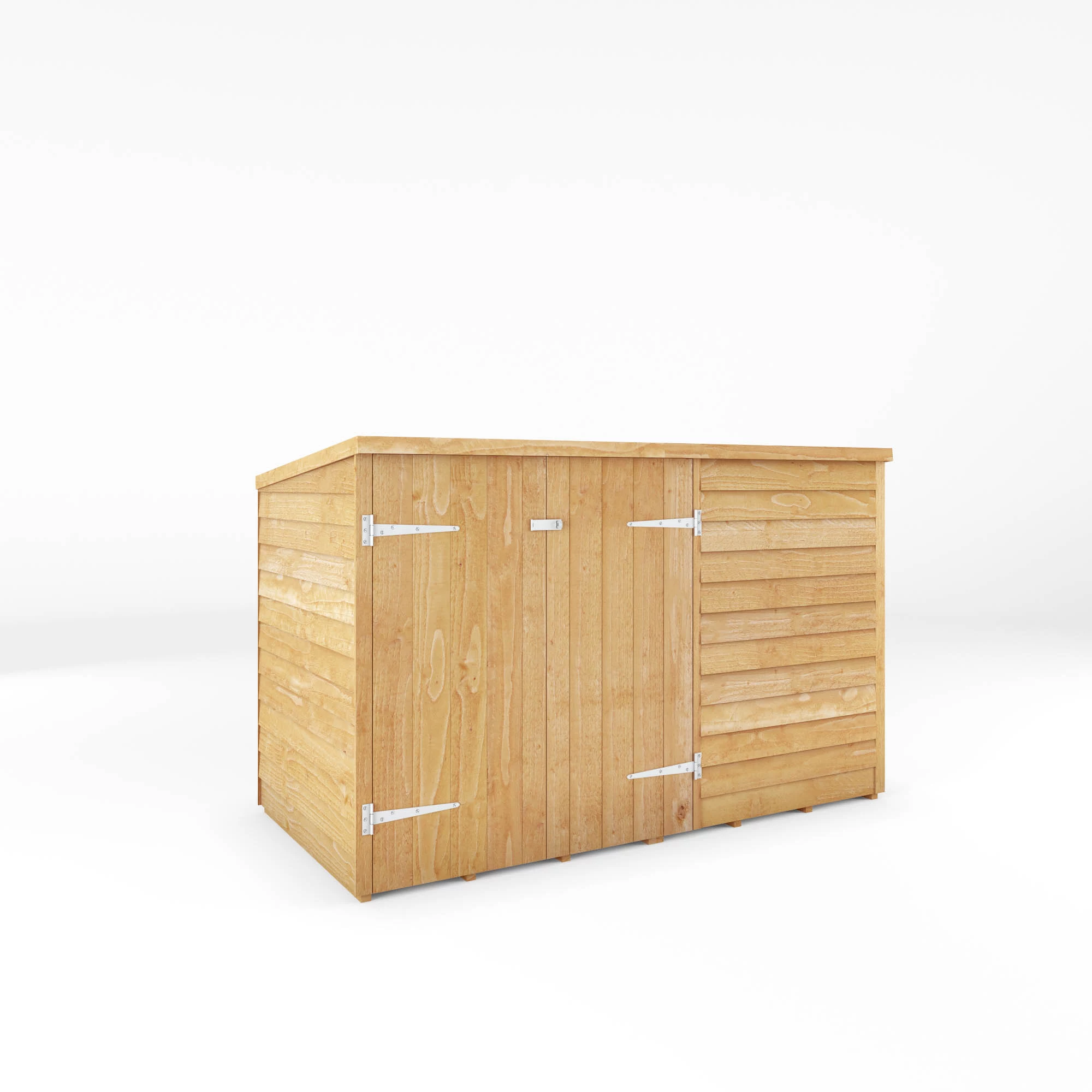 Mercia Solid Wood 3x6 Overlap Pent Bike Store - Image 2