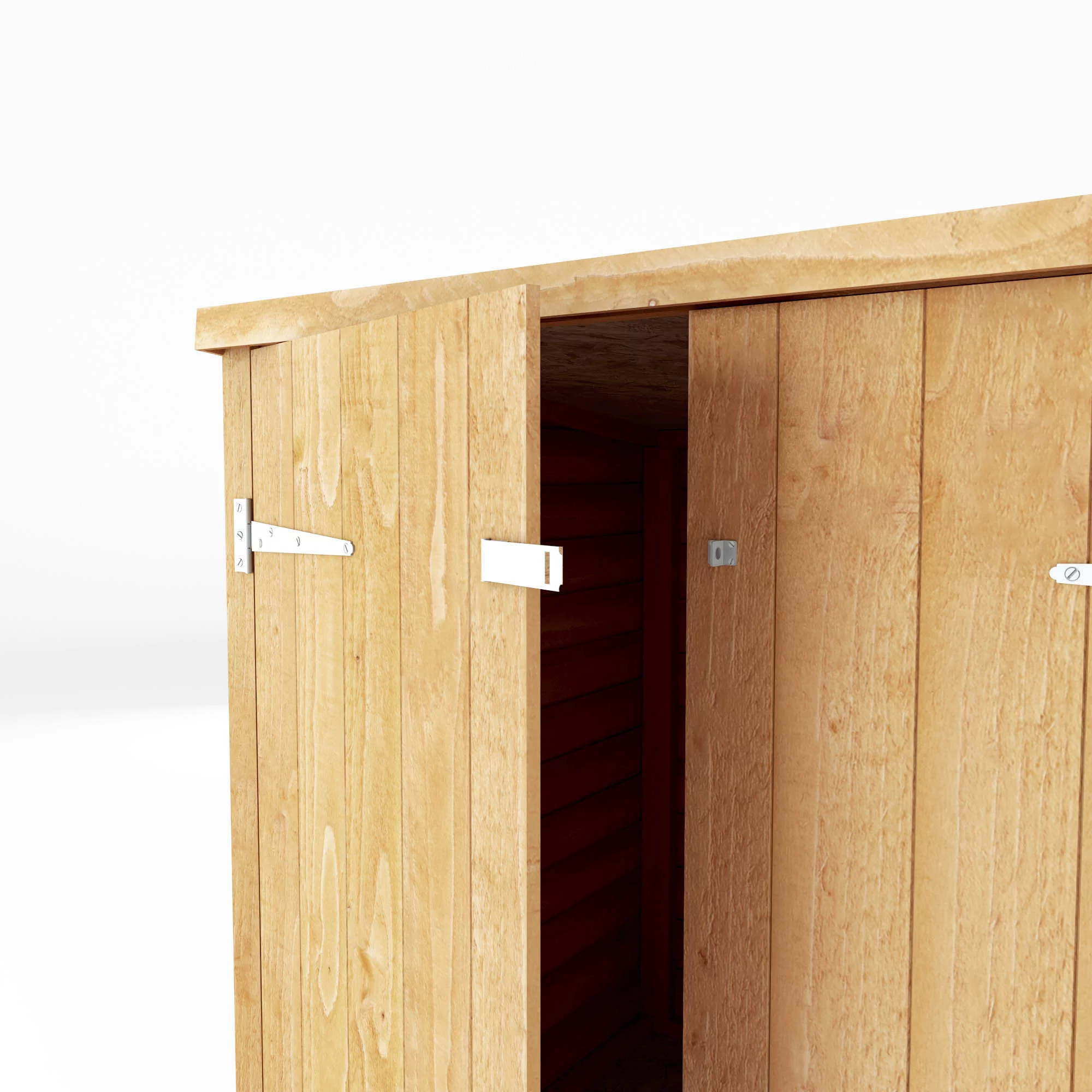 Mercia Solid Wood 3x6 Overlap Pent Bike Store - Image 4