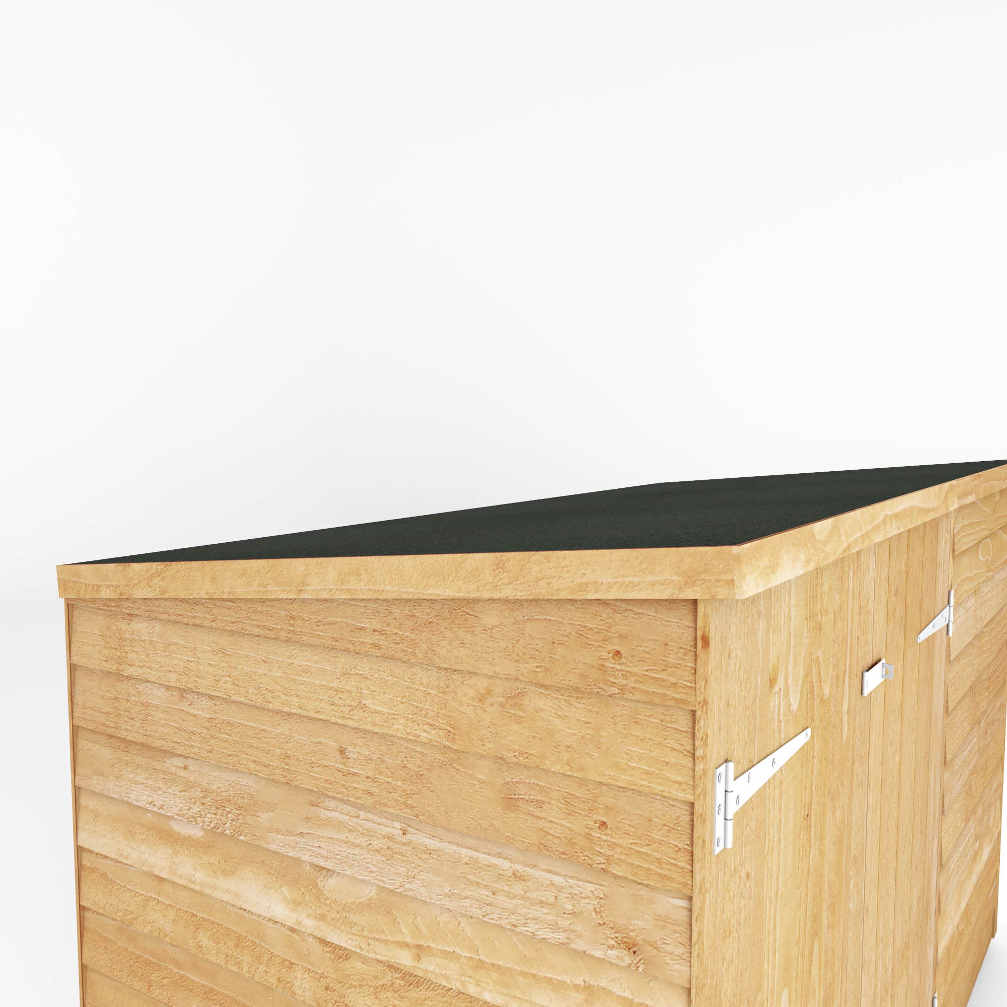 Mercia Solid Wood 3x6 Overlap Pent Bike Store - Image 5