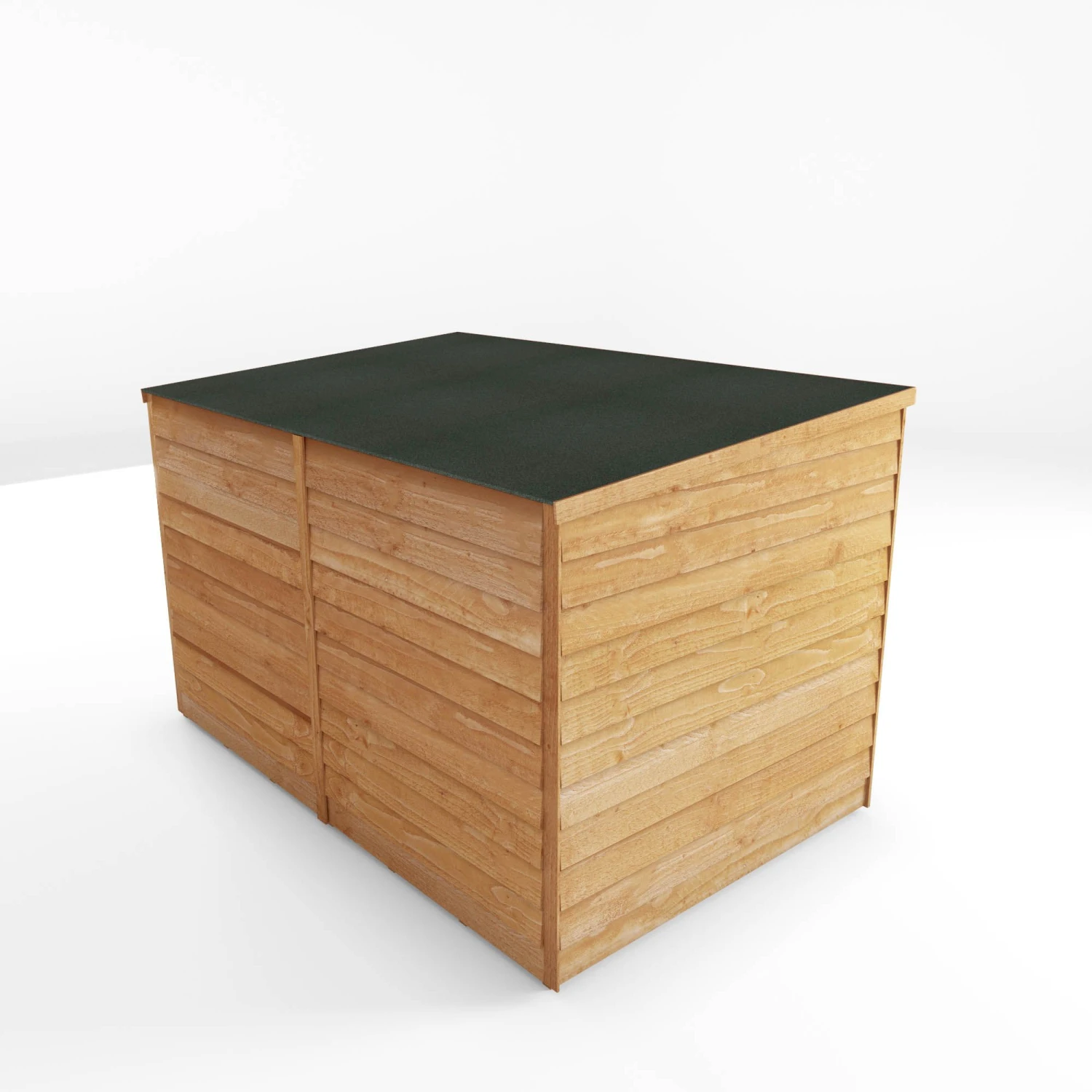 Mercia Solid Wood 4x6 Overlap Pent Bike Store - Image 5