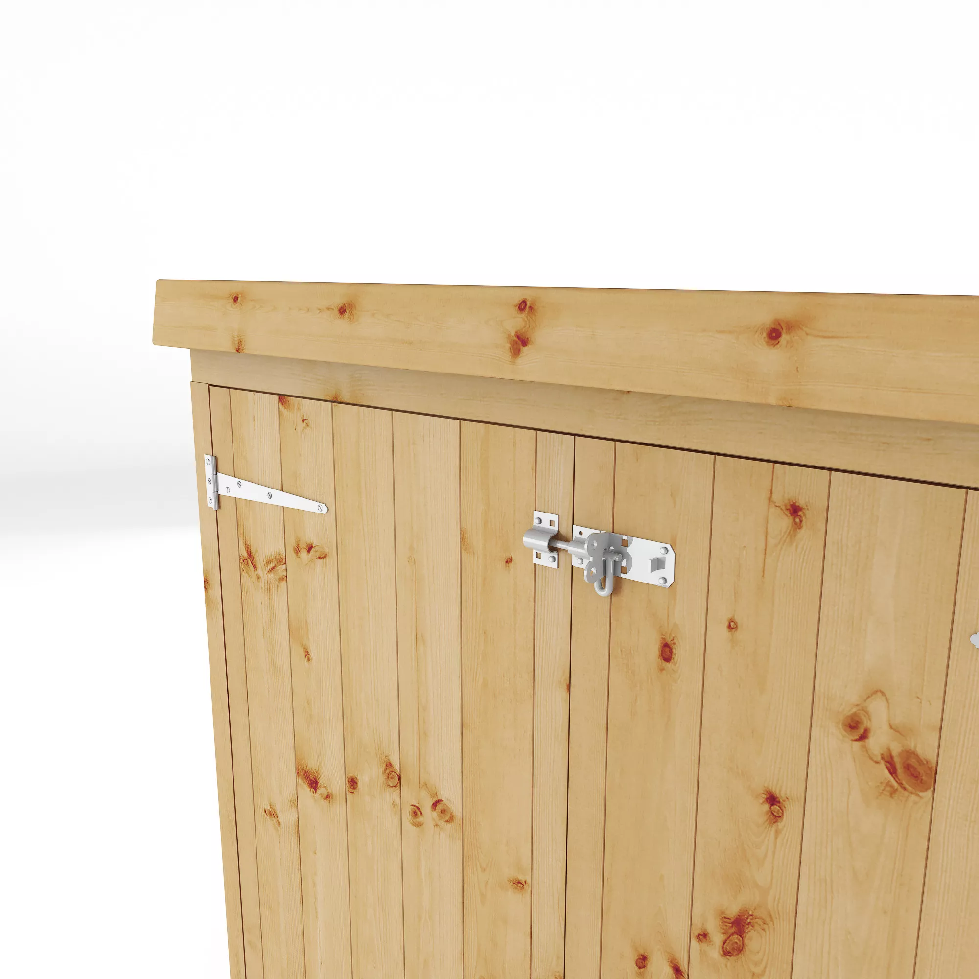 Mercia Tongue & Groove Solid Wood 3x5 Pent Garden Storage - Image 6