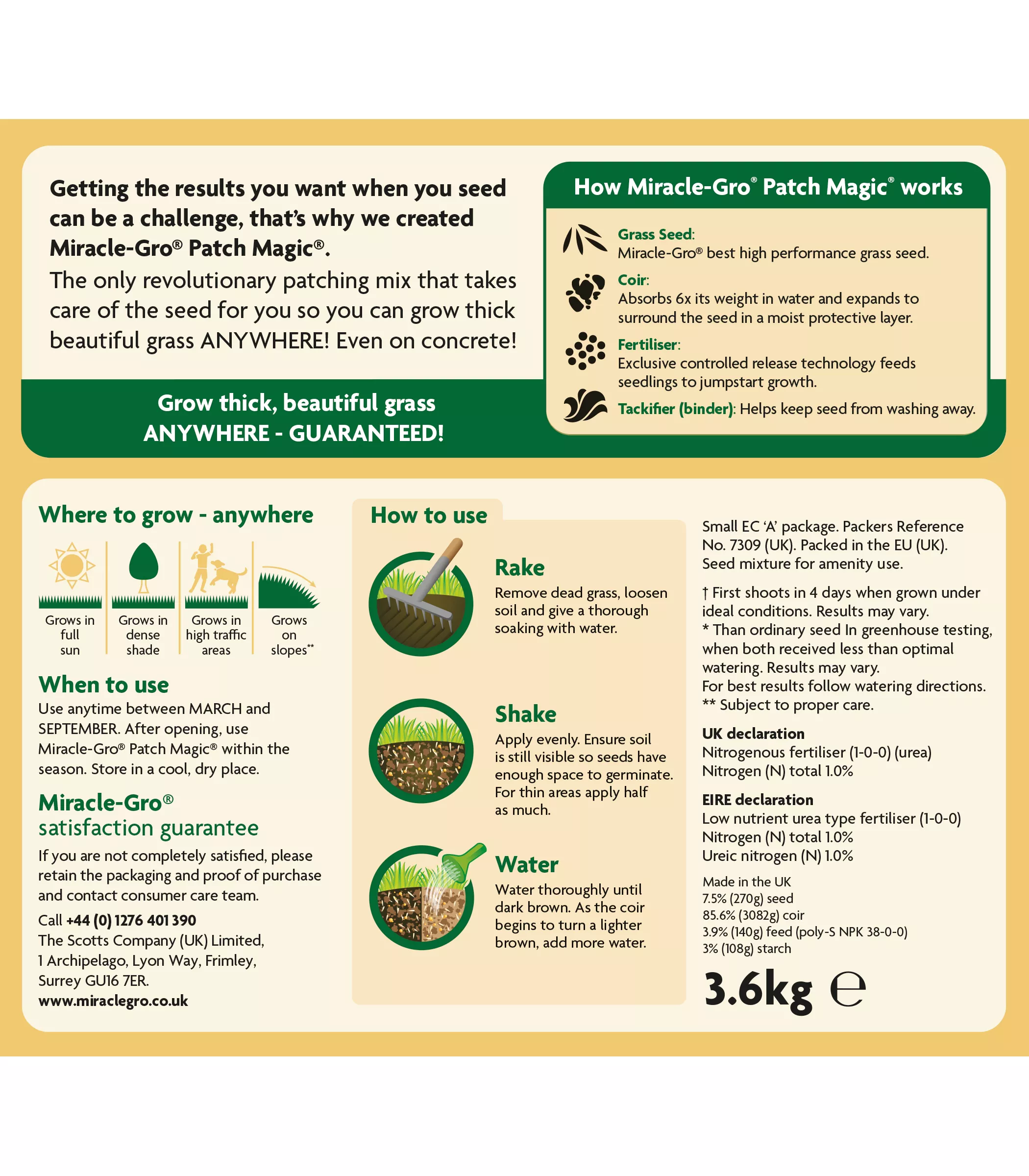 Miracle-Gro Patch Magic Plant Feed 16m² 3.6kg - Image 2