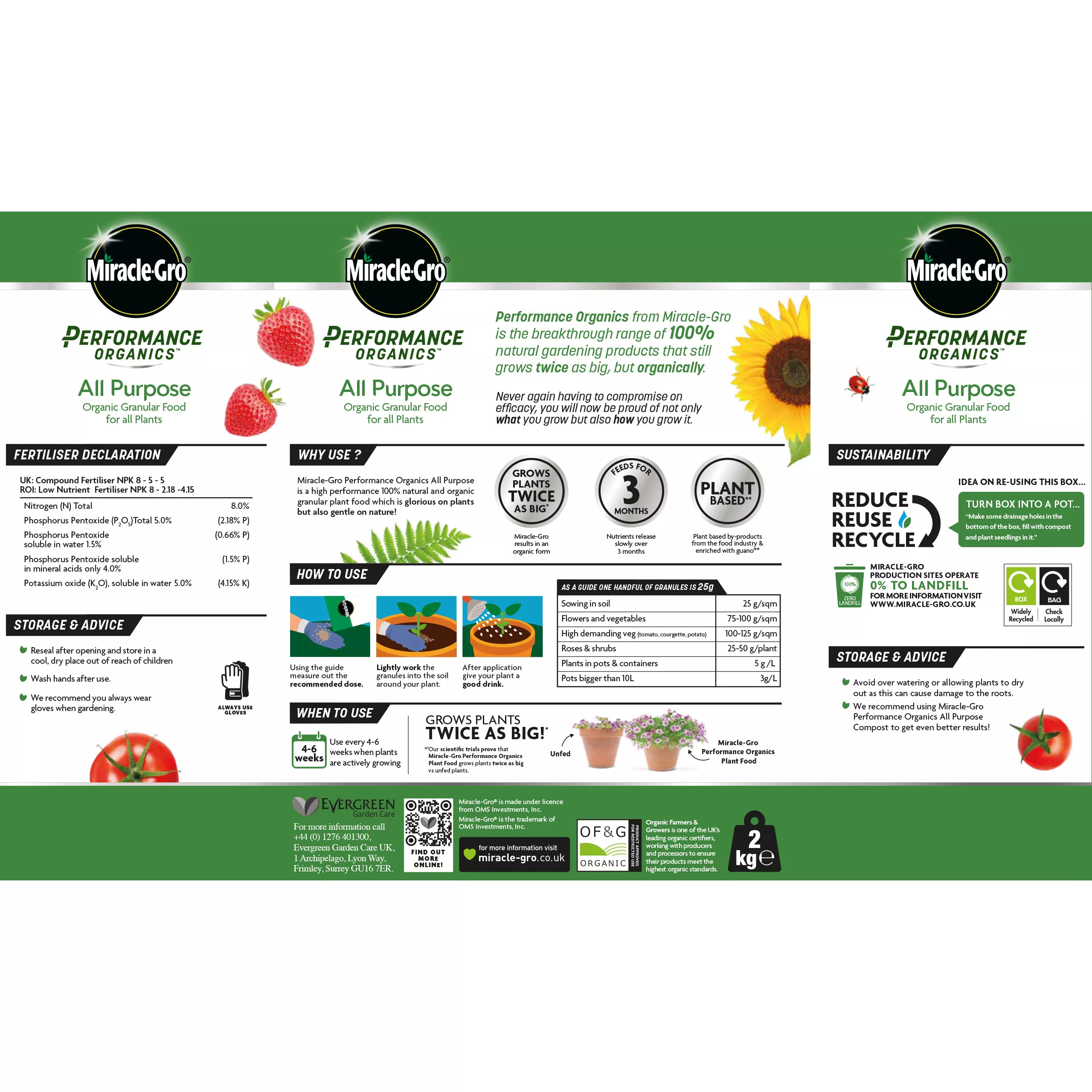 Miracle-Gro Perform Universal Plant Feed Granules 2kg - Image 2