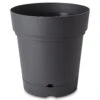 Nurgul Dark Grey Plastic Round Plant Pot (Dia)58cm