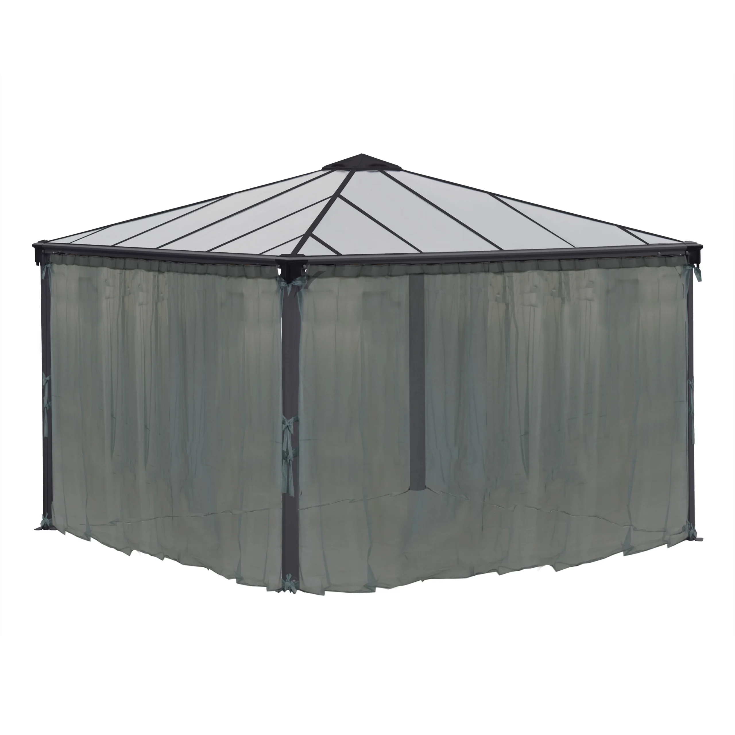 Palram - Canopia 3K Series Grey Polyester (PES) Gazebo Netting, Pack Of 6 (L)2170mm (W)3660mm