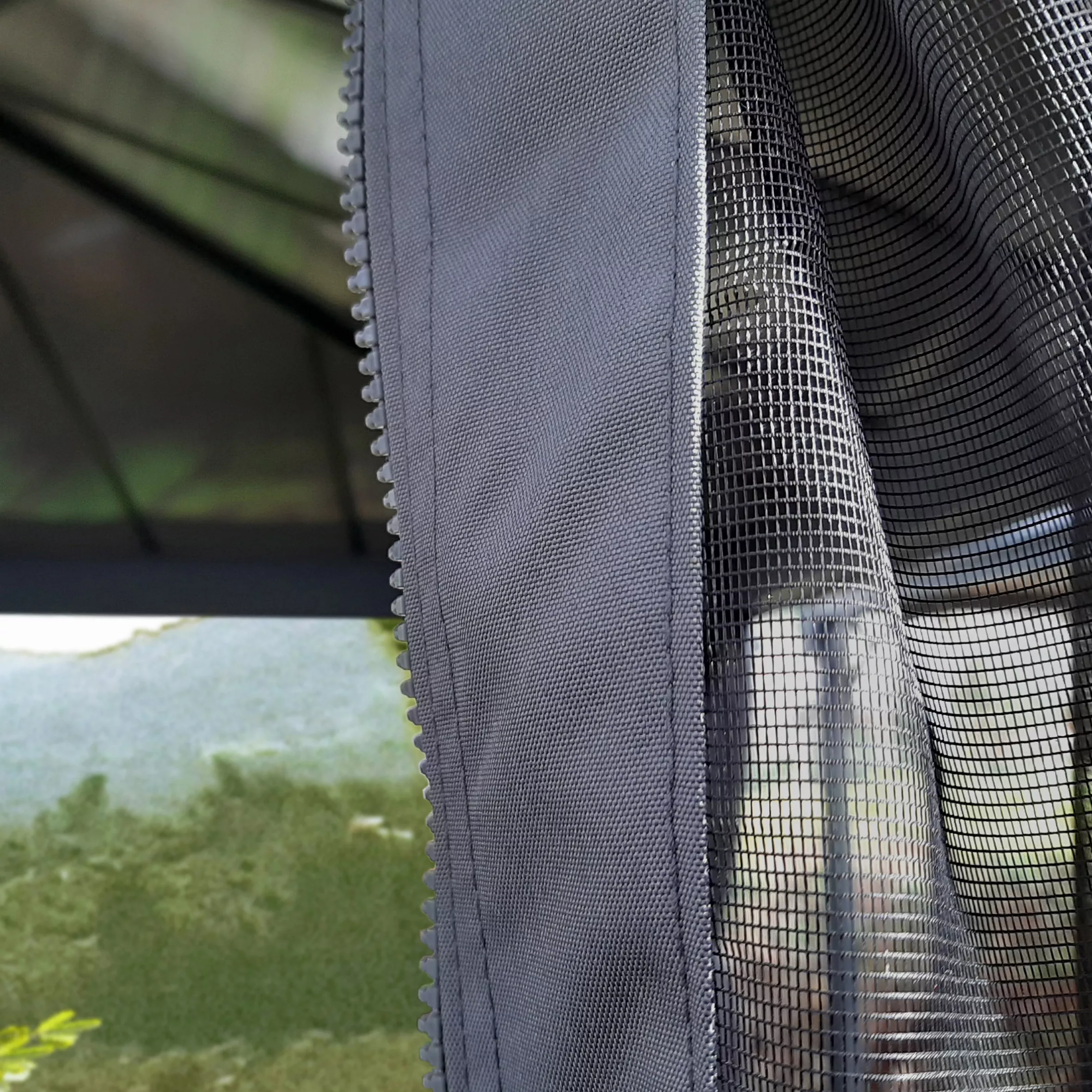 Palram - Canopia Dallas Grey Polyester (PES) Gazebo Netting, Pack Of 4 (L)2120mm (W)4090mm - Image 4