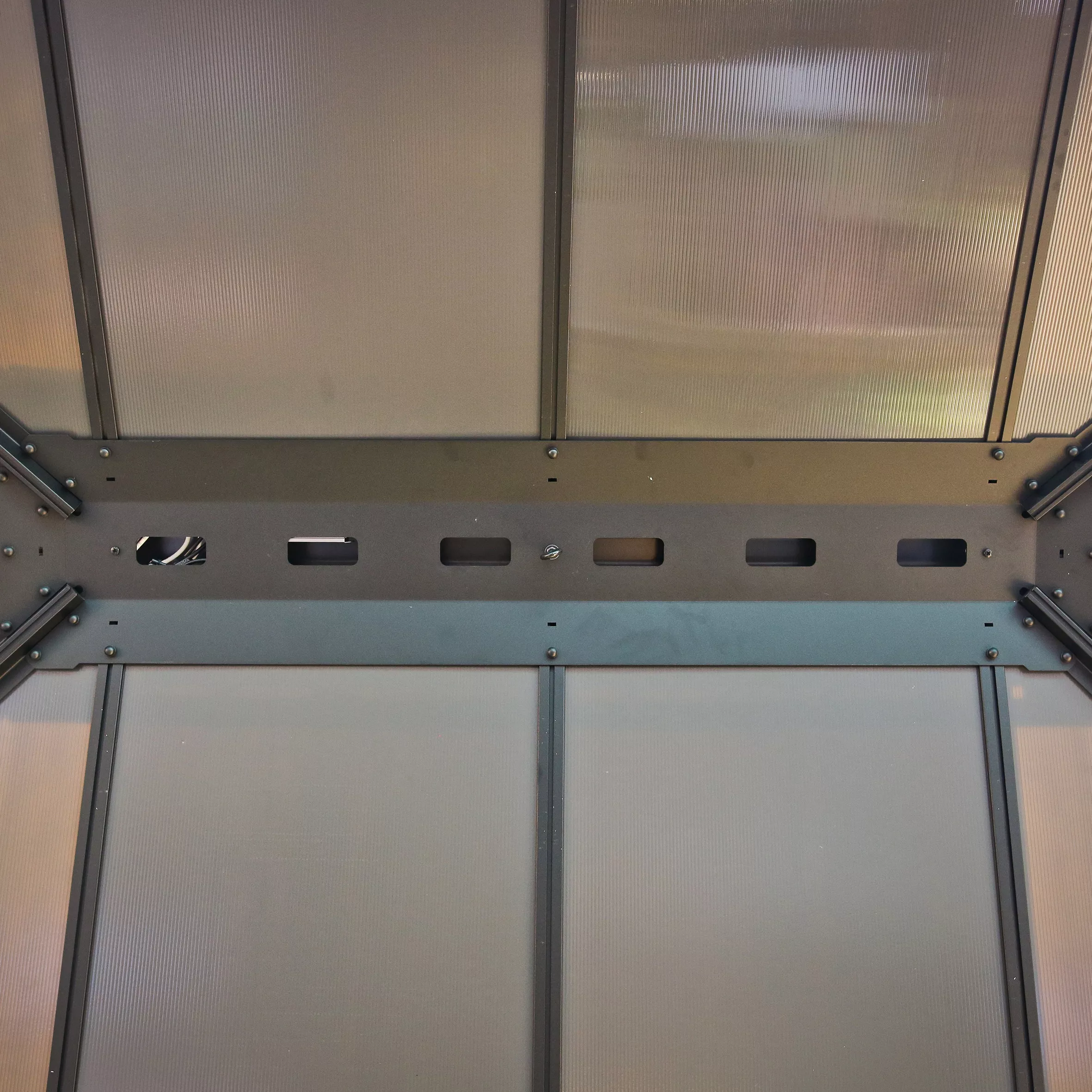 Palram - Canopia Dallas Grey Rectangular Gazebo, (W)4.26m (D)3.64m - Assembly Required - Image 7