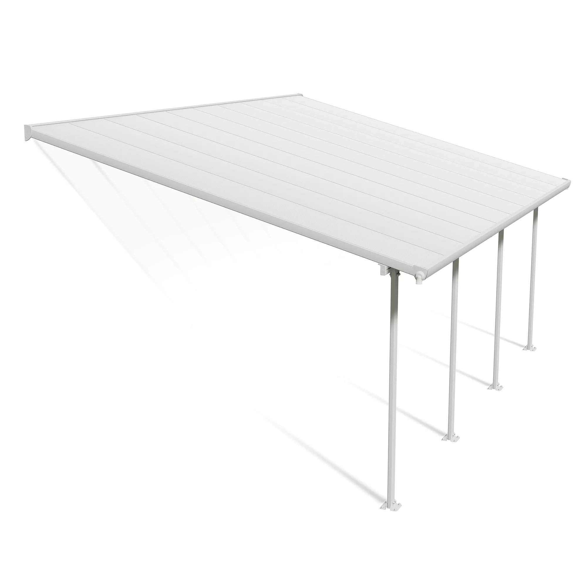 Palram - Canopia Feria White Non-retractable Awning, (L)6.06m (H)3.05m (W)3.85m