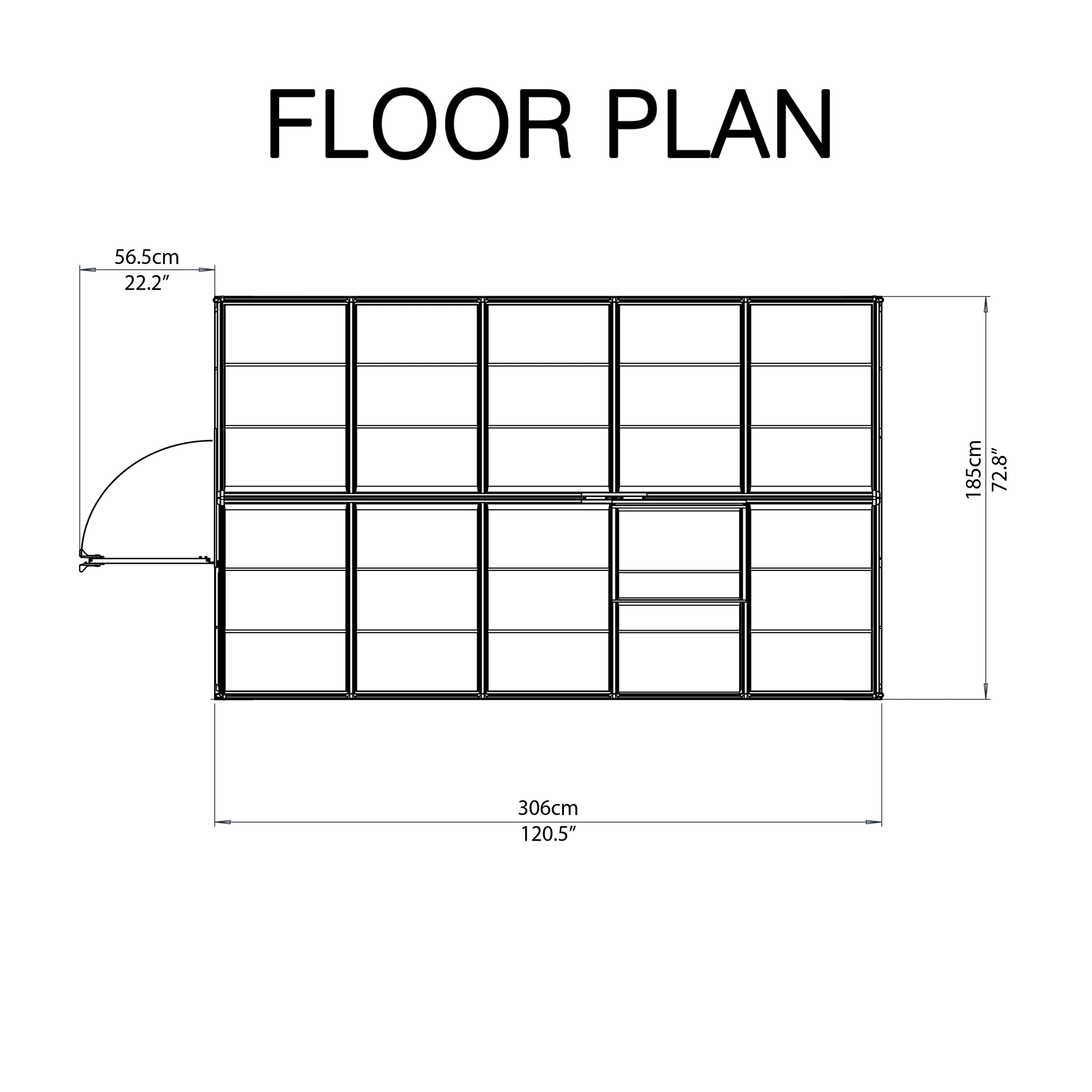 Palram - Canopia Harmony Green 6x10 Greenhouse - Image 8
