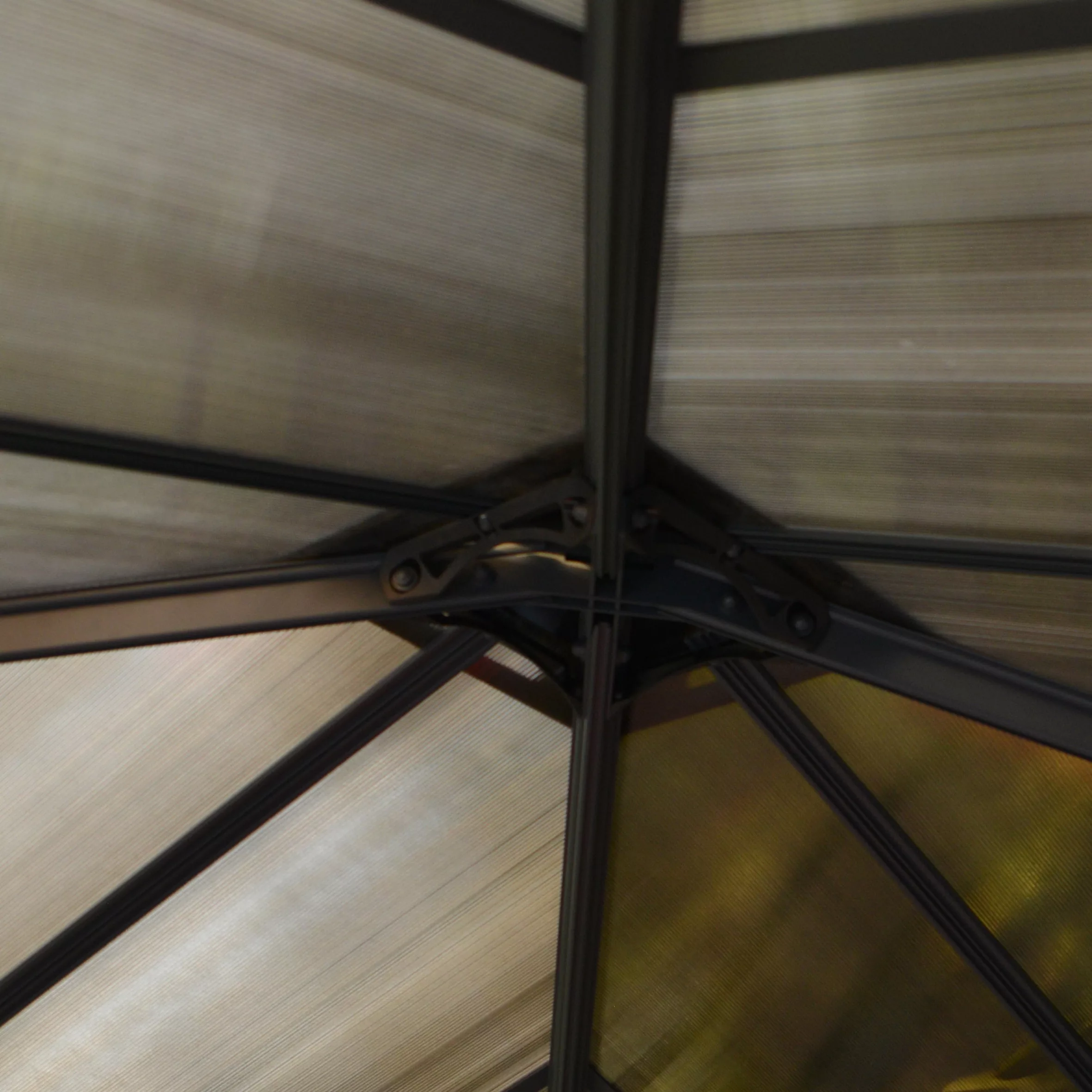 Palram - Canopia Ledro Grey Rectangular Gazebo, (W)2.95m (D)2.95m - Assembly Required - Image 6