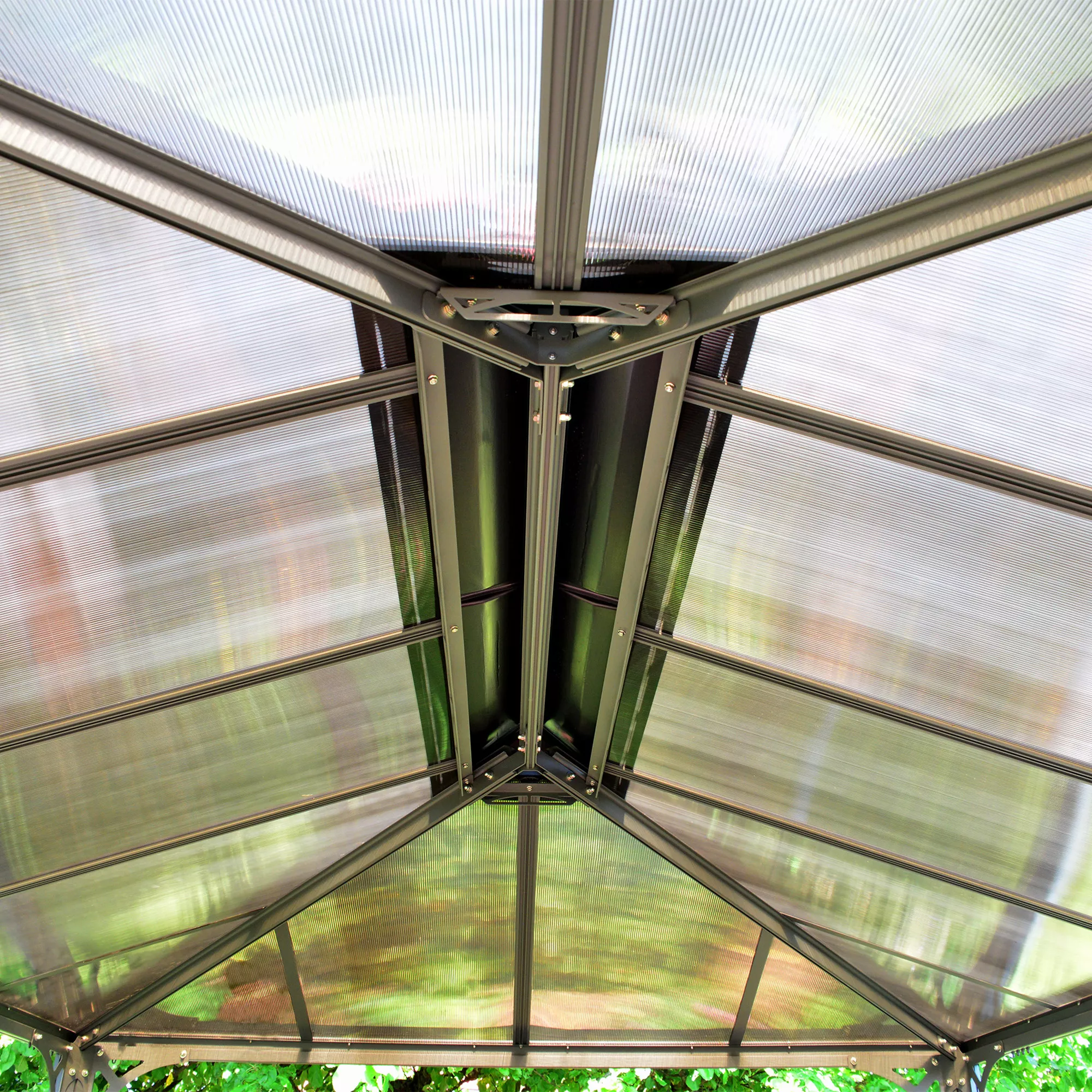 Palram - Canopia Martinique Grey Rectangular Gazebo, (W)3.6m (D)2.96m - Assembly Required - Image 6