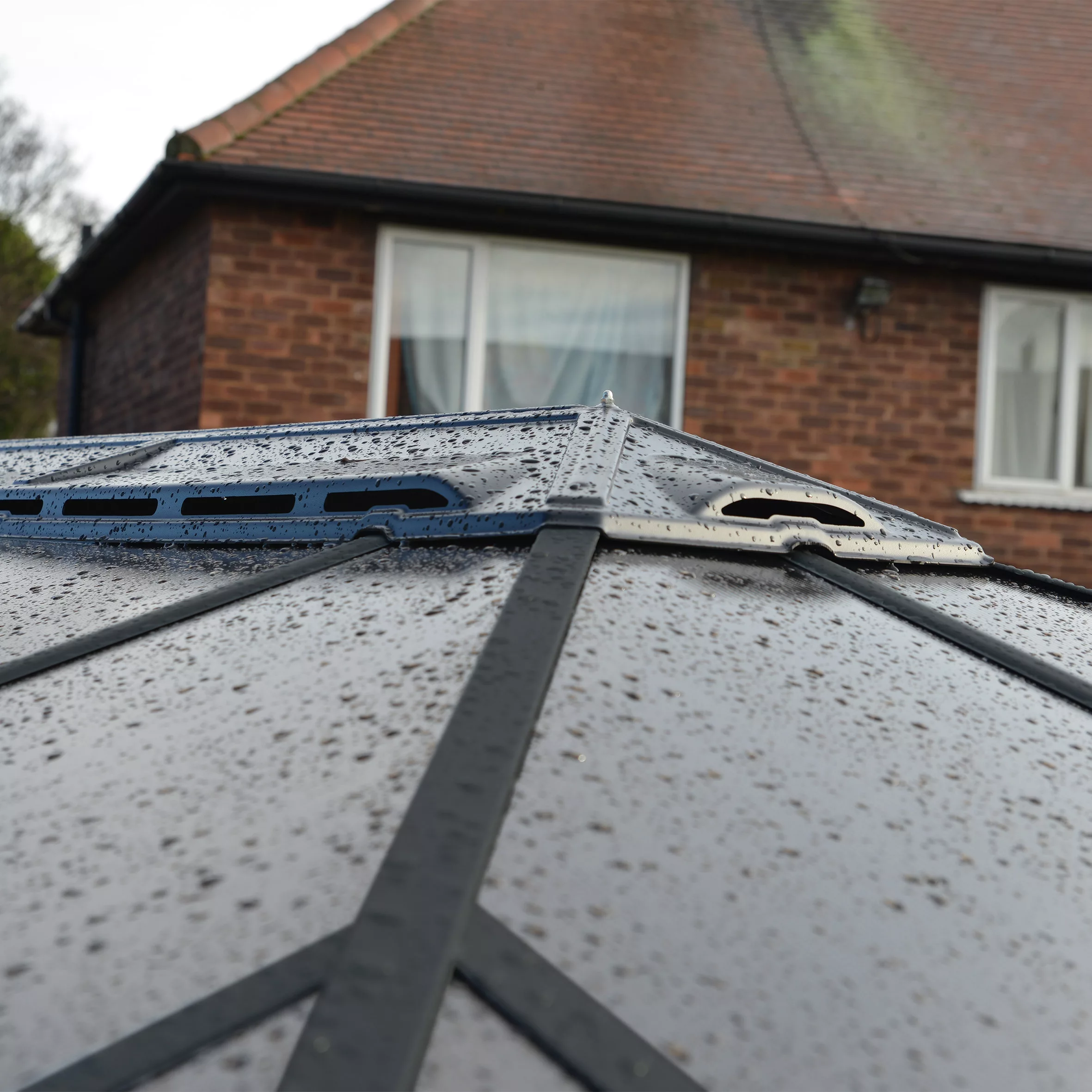 Palram - Canopia Martinique Grey Rectangular Gazebo, (W)3.6m (D)2.96m - Assembly Required - Image 8