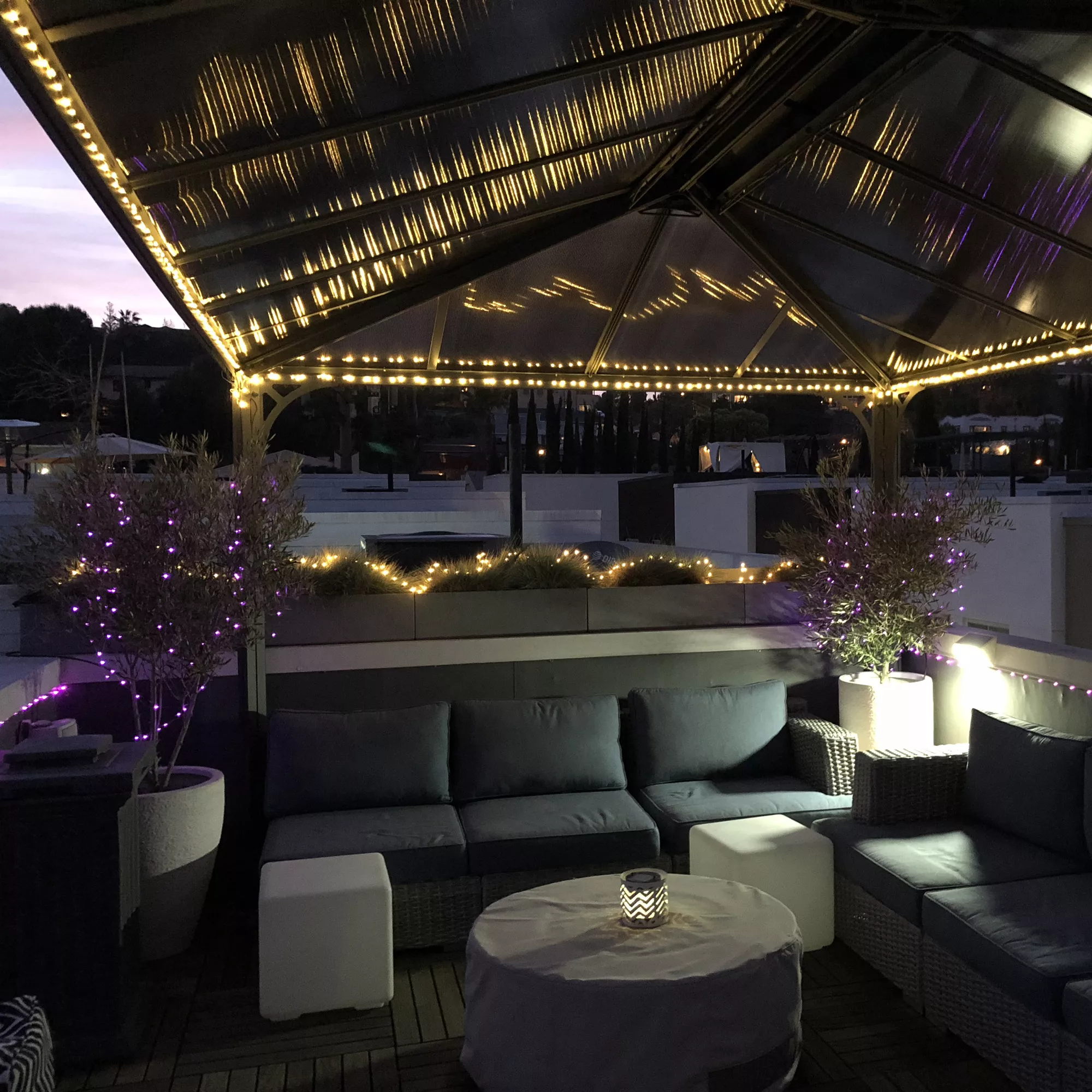 Palram - Canopia Martinique Grey Rectangular Gazebo, (W)3.6m (D)2.96m - Assembly Required - Image 7