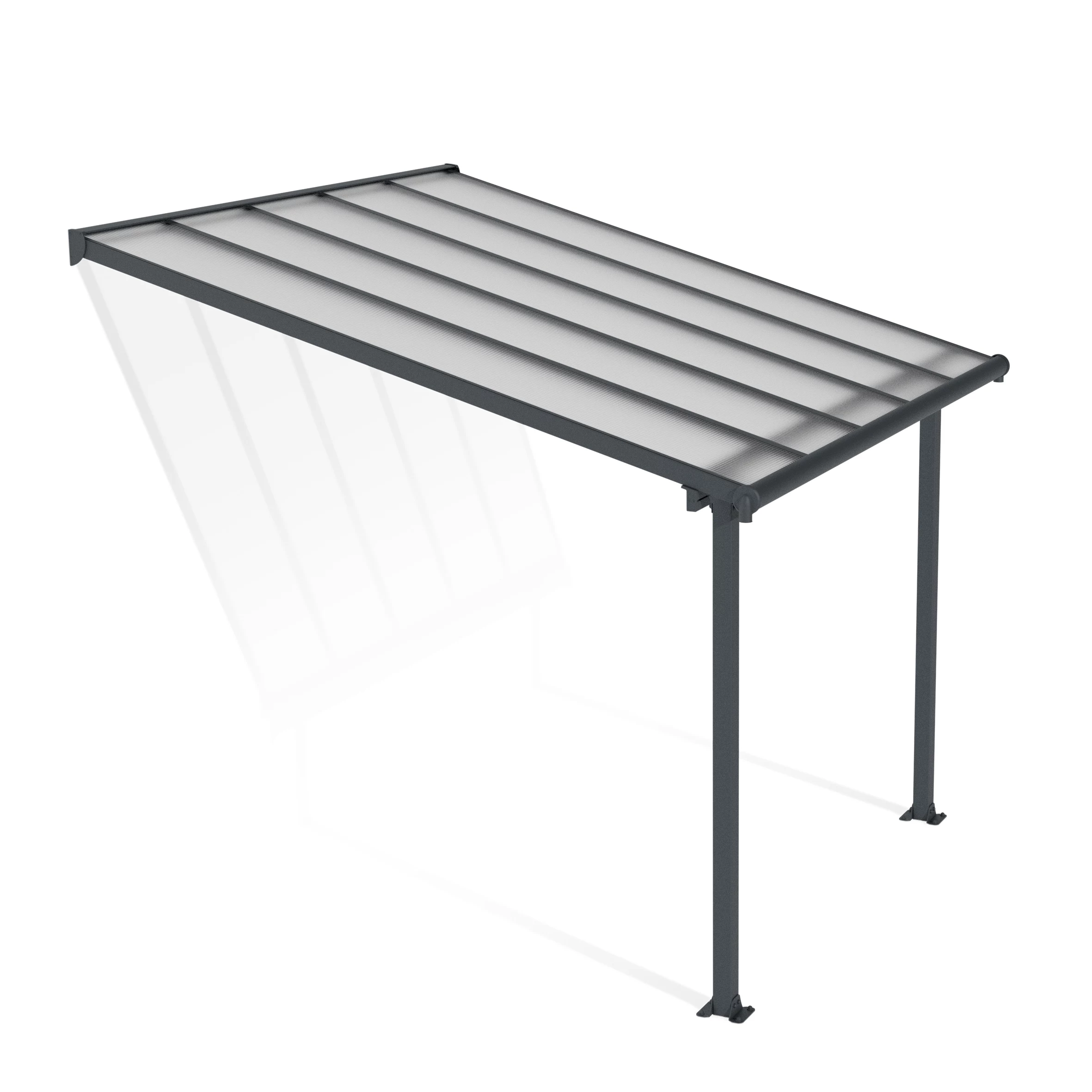 Palram - Canopia Olympia Grey Non-retractable Awning, (L)3.07m (H)3.05m (W)2.95m - Image 2