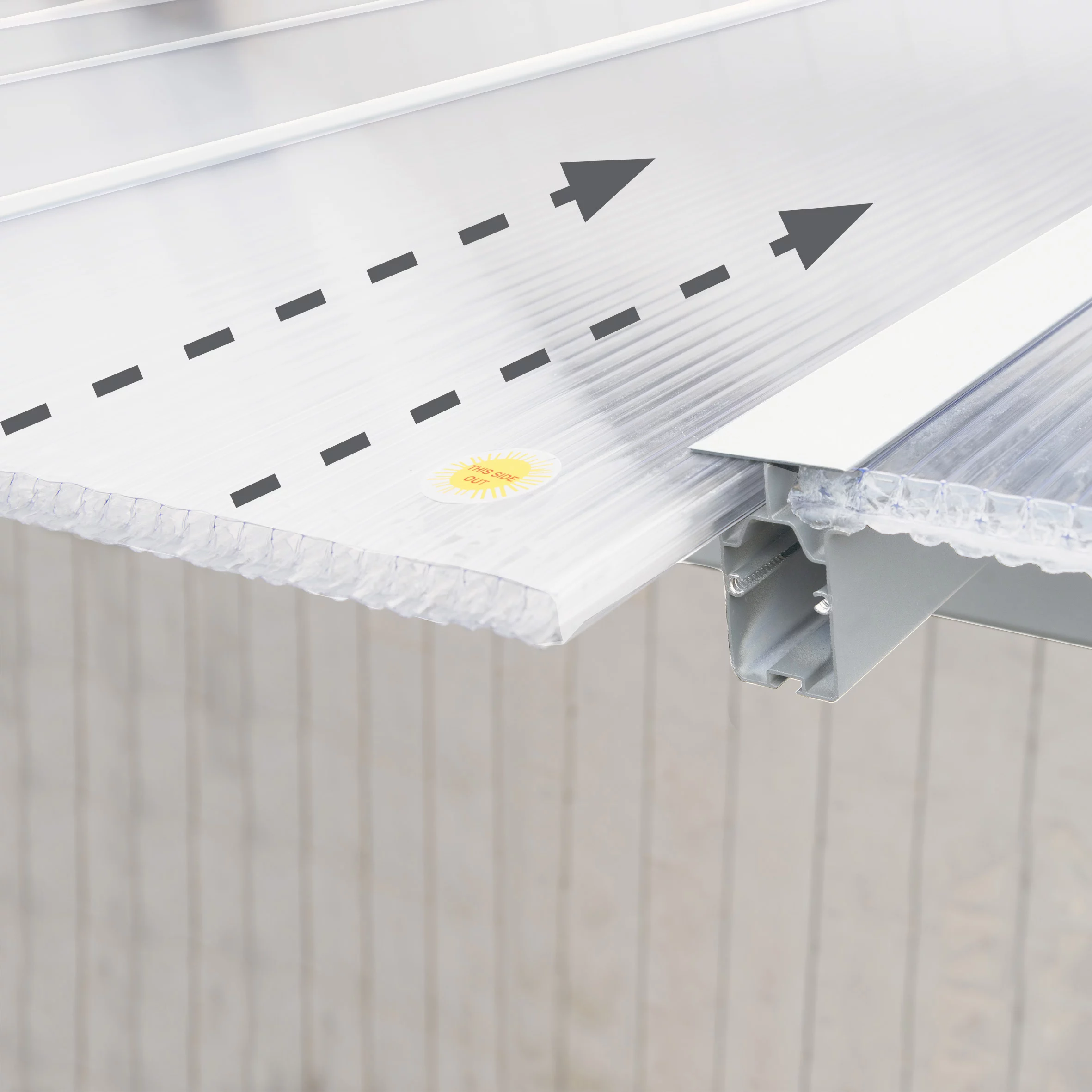 Palram - Canopia Olympia White Non-retractable Awning, (L)4.25m (H)3.05m (W)2.95m - Image 6