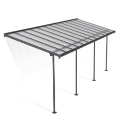 Palram - Canopia Sierra Grey Non-retractable Awning, (L)6.71m (H)3m (W)2.28m
