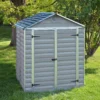 Palram - Canopia Skylight 6x5 Apex Dark Grey Plastic Shed With Floor