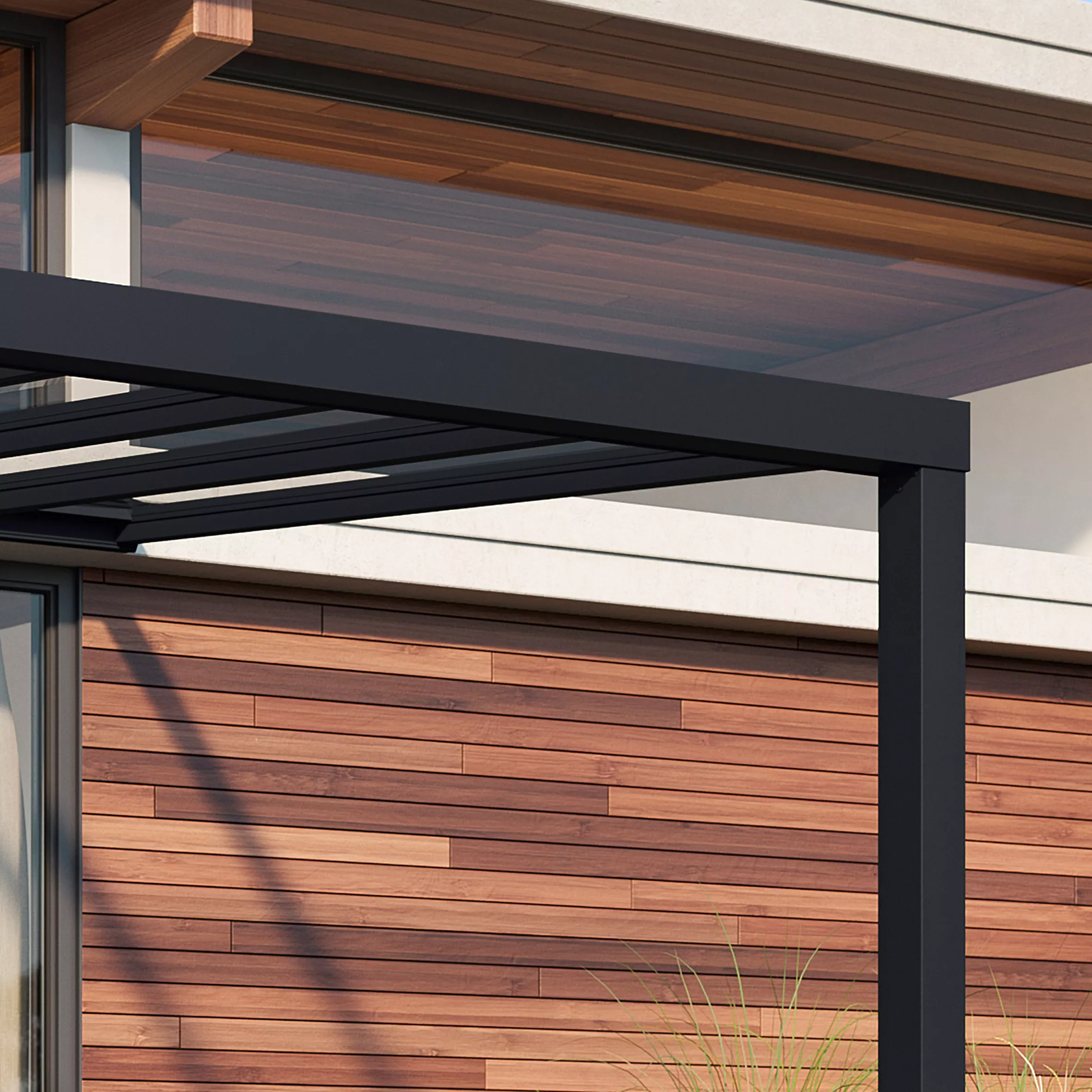 Palram - Canopia Stockholm Grey Non-retractable Awning, (L)5.88m (H)3.24m (W)3.41m - Image 3