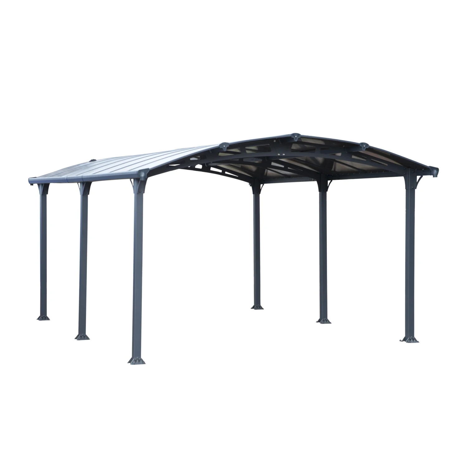 Palram - Canopia Tucson Grey Rectangular Gazebo, (W)5.02m (D)3.59m - Assembly Required - Image 2