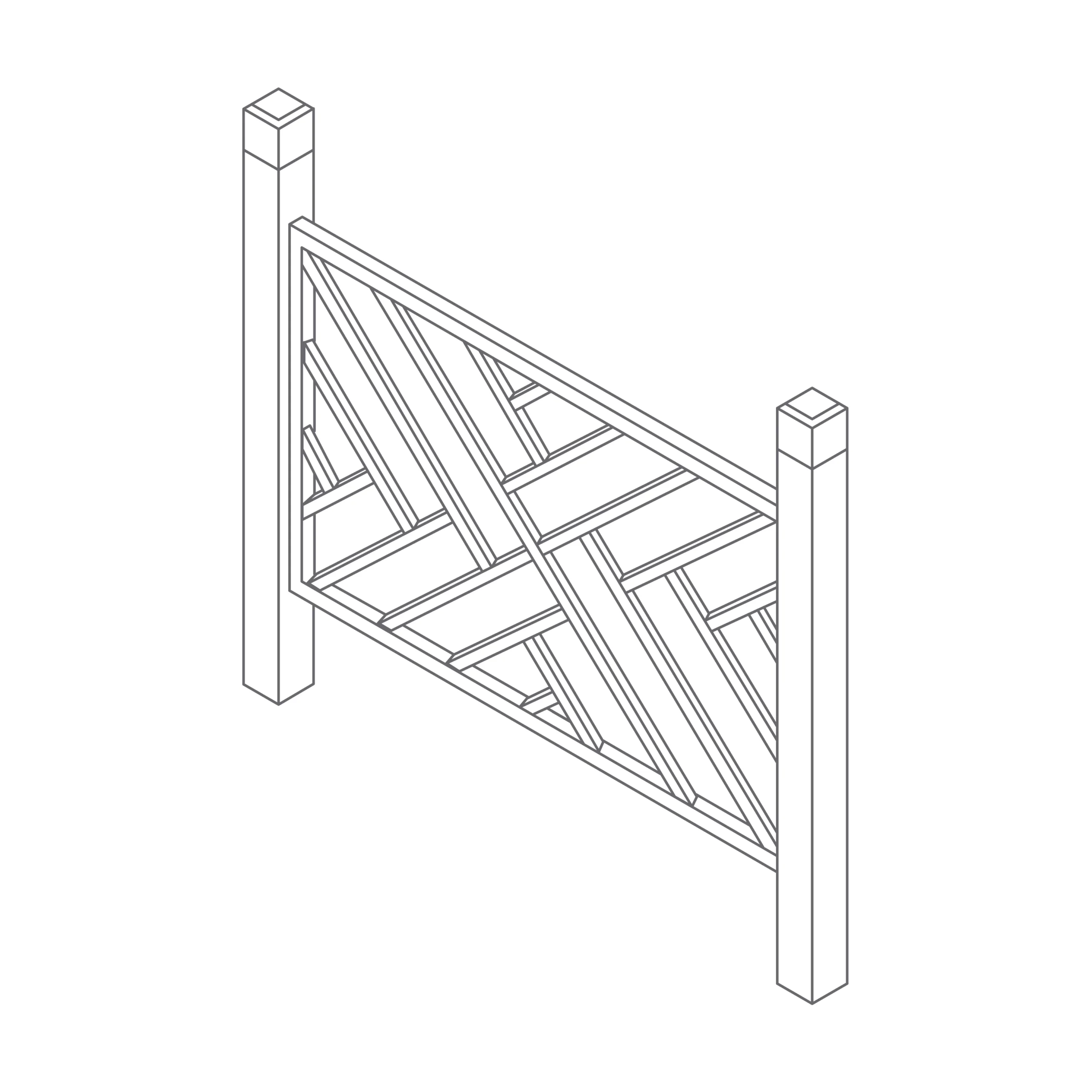 Richard Burbidge Crosshatch Softwood Decking Starter Kit - Image 2