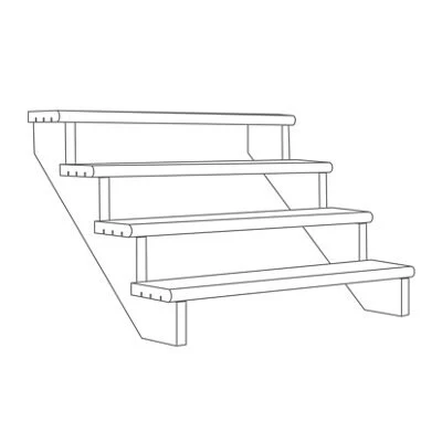 Richard Burbidge Redwood Deck Step (W)1066mm (T)40mm, Set Of 6 - Image 3