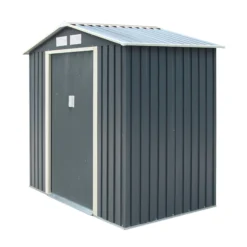 Rowlinson Trentvale 6x4 Apex Dark Grey Metal Shed