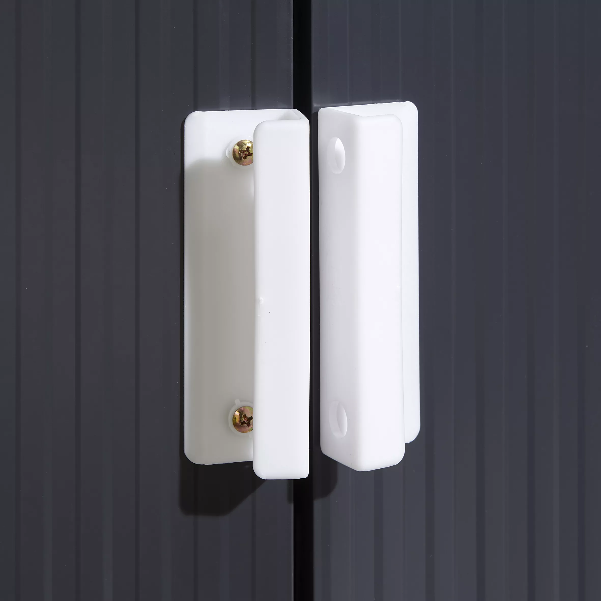 Rowlinson Trentvale 6x4 Apex Dark Grey Metal Shed - Image 8