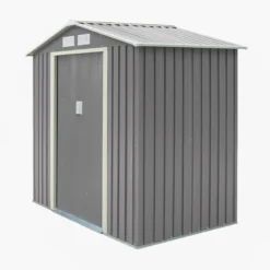 Rowlinson Trentvale 6x4 Pent Light Grey Metal Shed