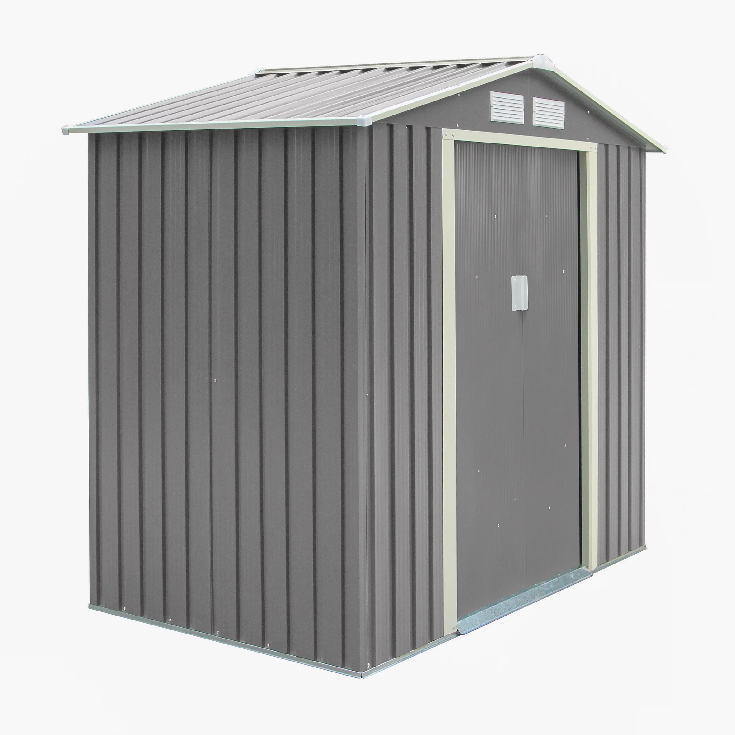 Rowlinson Trentvale 6x4 Pent Light Grey Metal Shed - Image 3
