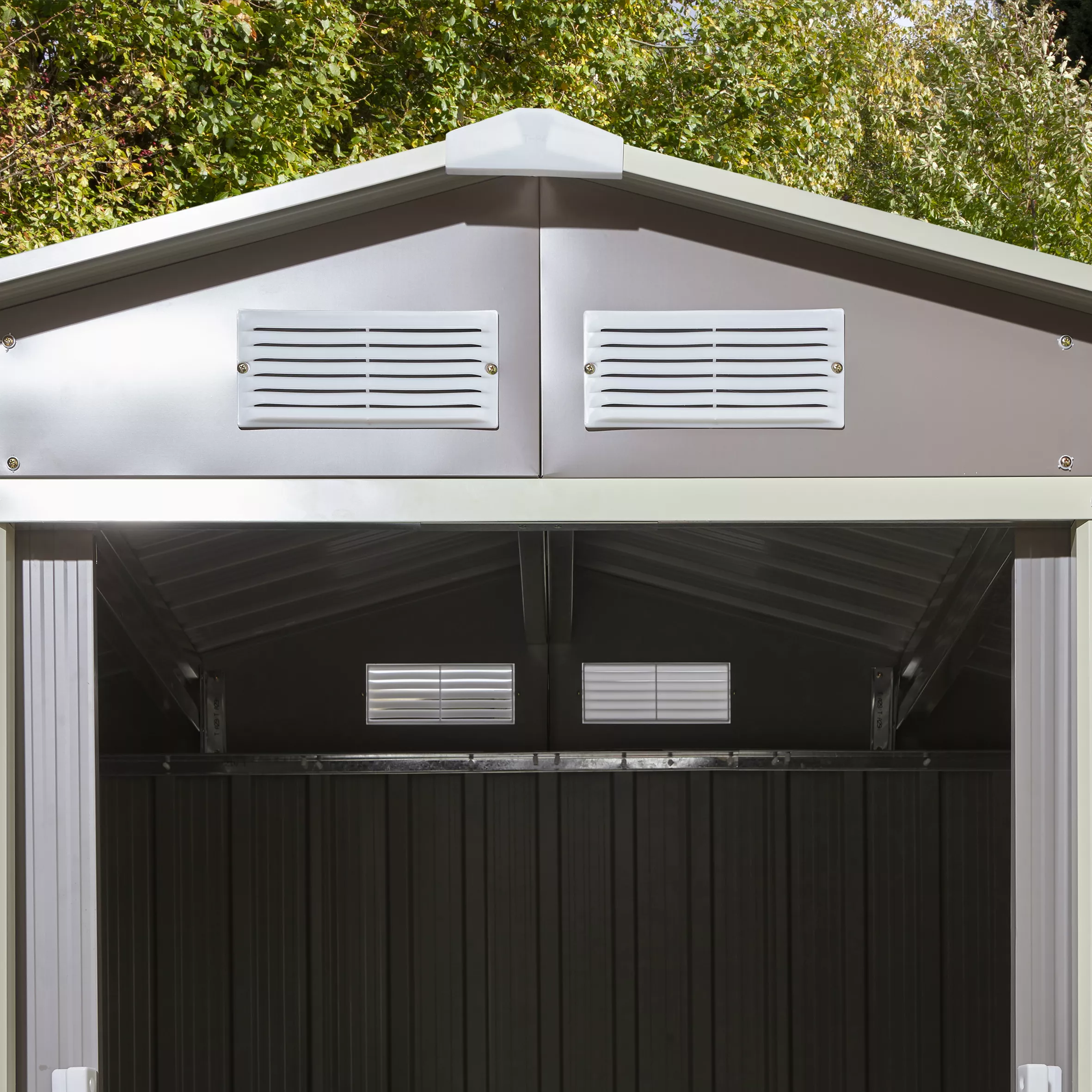 Rowlinson Trentvale 6x4 Pent Light Grey Metal Shed - Image 5