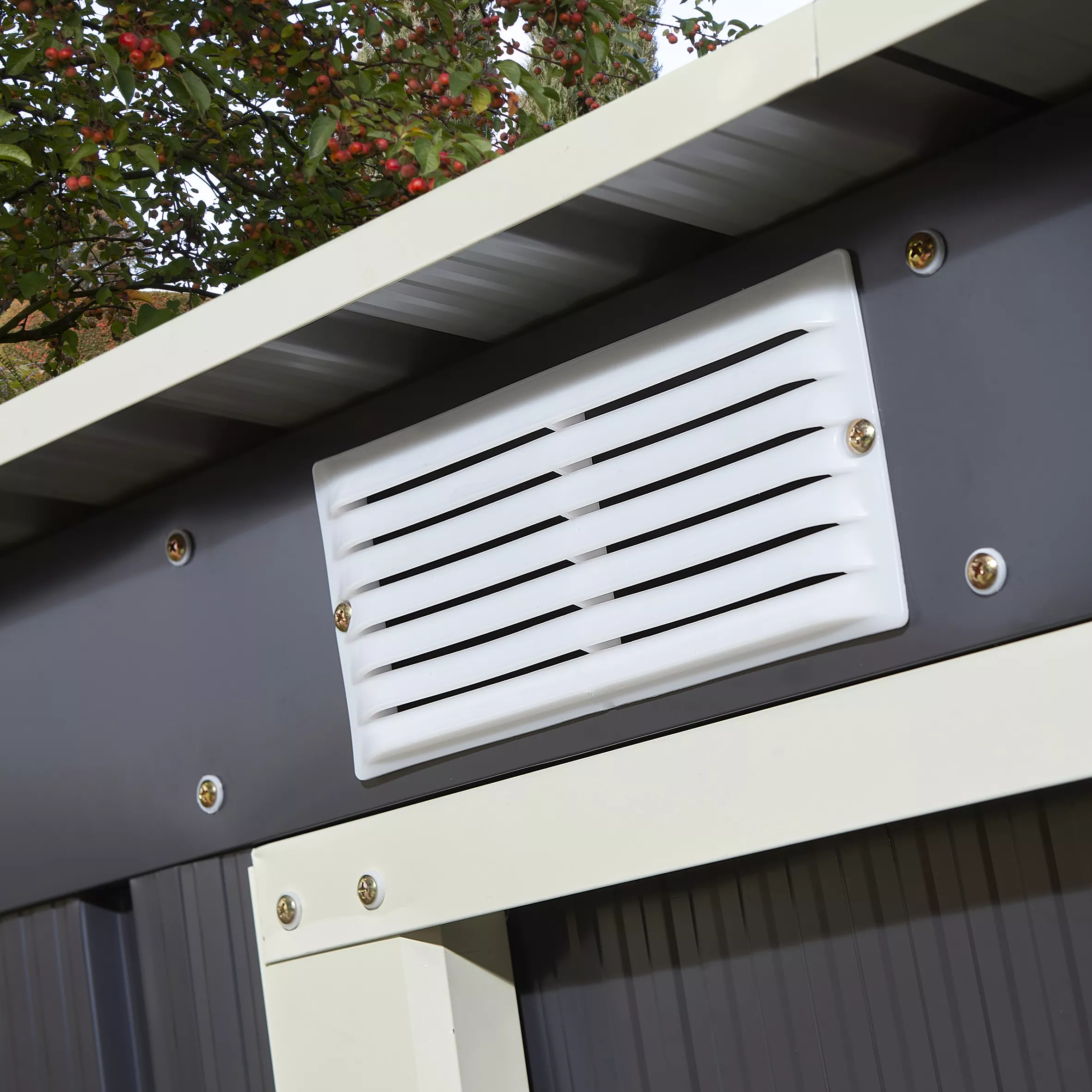 Rowlinson Trentvale 8x4 Pent Dark Grey Metal Shed - Image 4