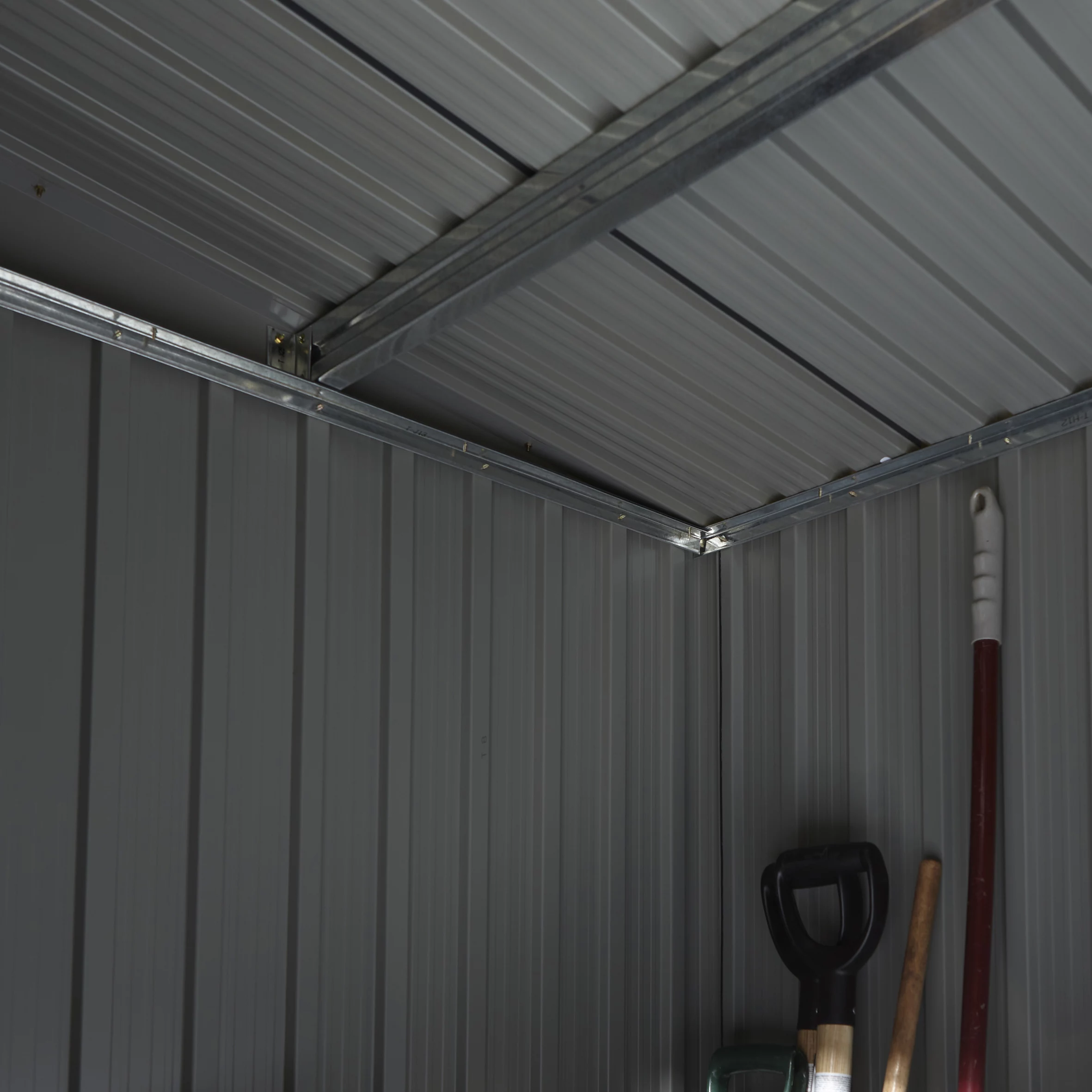 Rowlinson Trentvale 8x4 Pent Dark Grey Metal Shed - Image 5