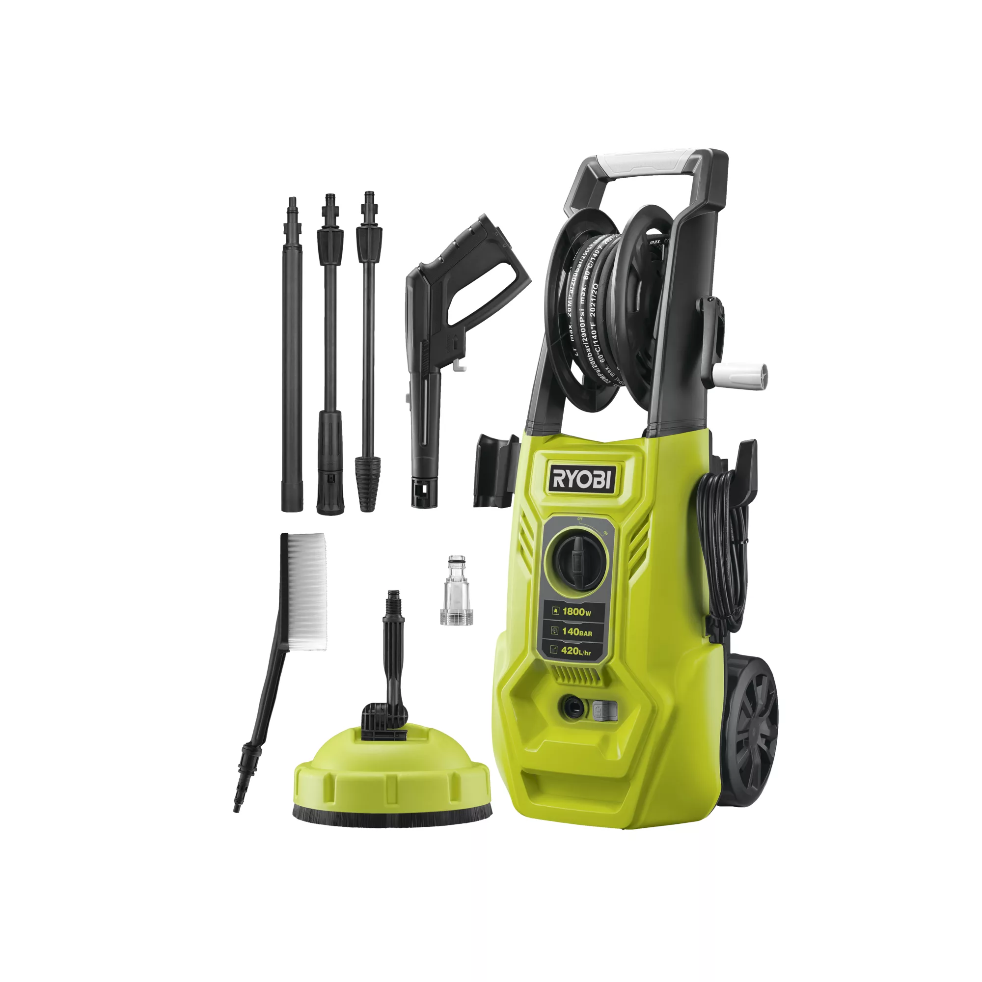 Ryobi Corded Pressure Washer 1.8kW RY140PWA