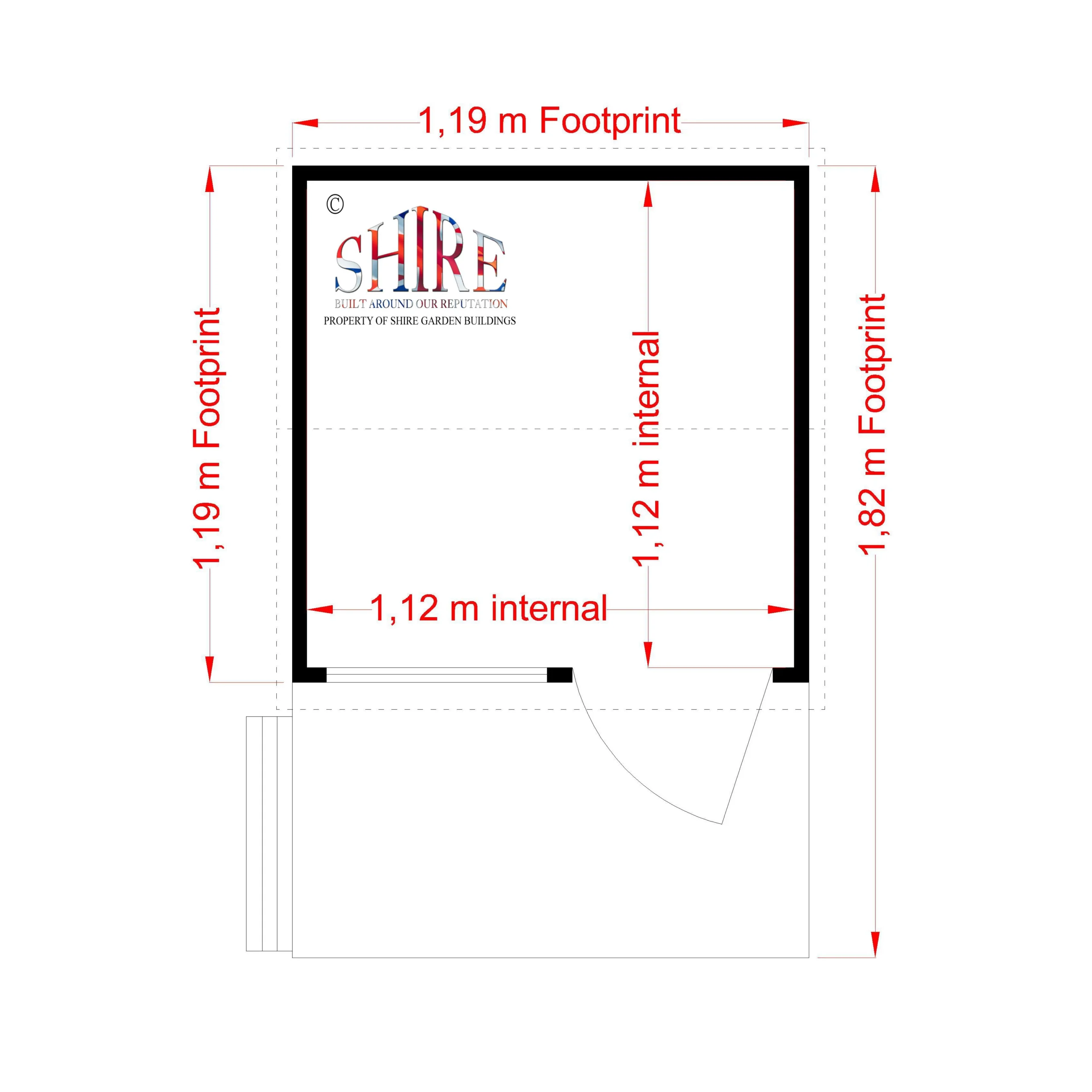 Shire 6x4 Bunny Whitewood Pine Playhouse Assembly Required - Image 4