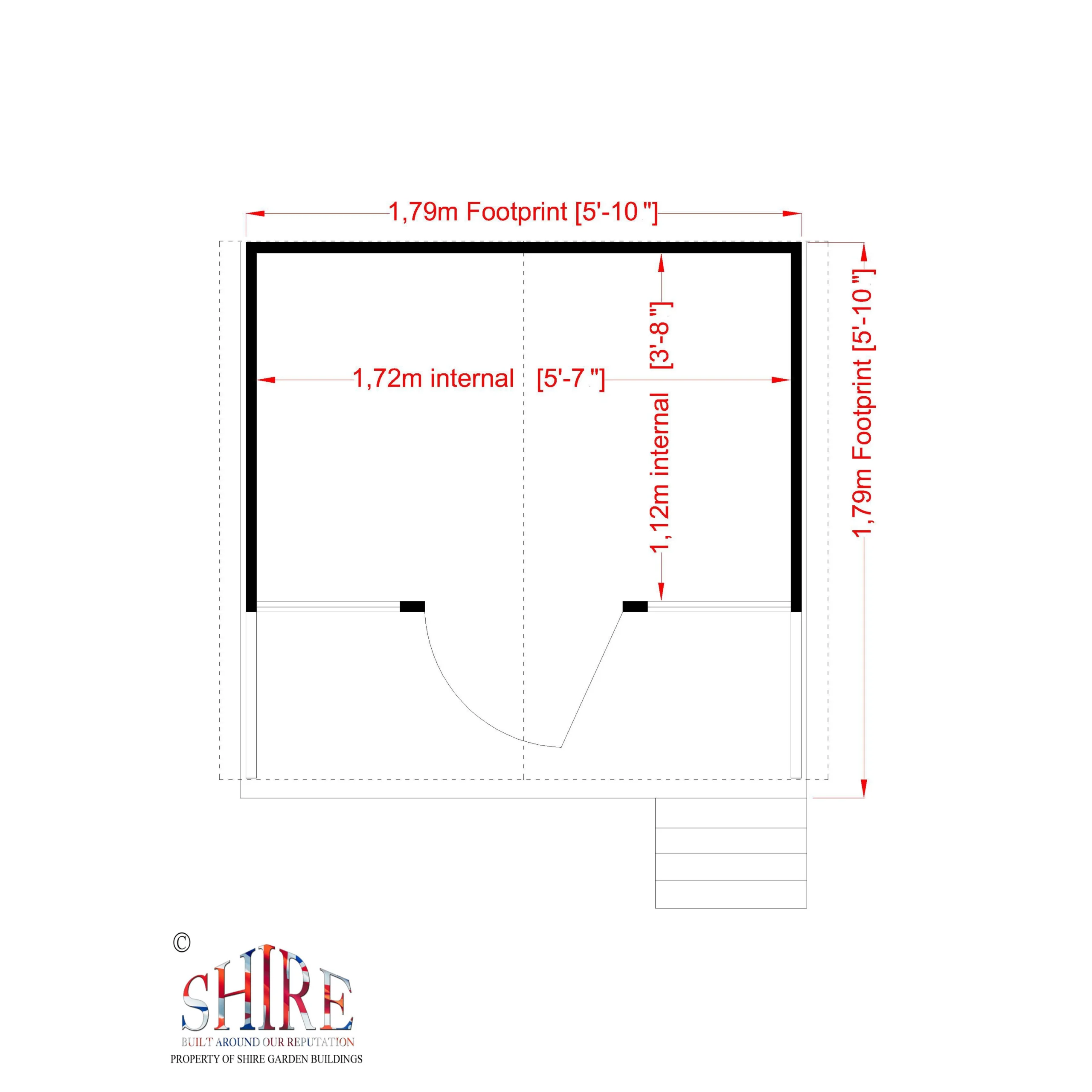 Shire 6x6 Stork Whitewood Pine Playhouse Assembly Required - Image 5