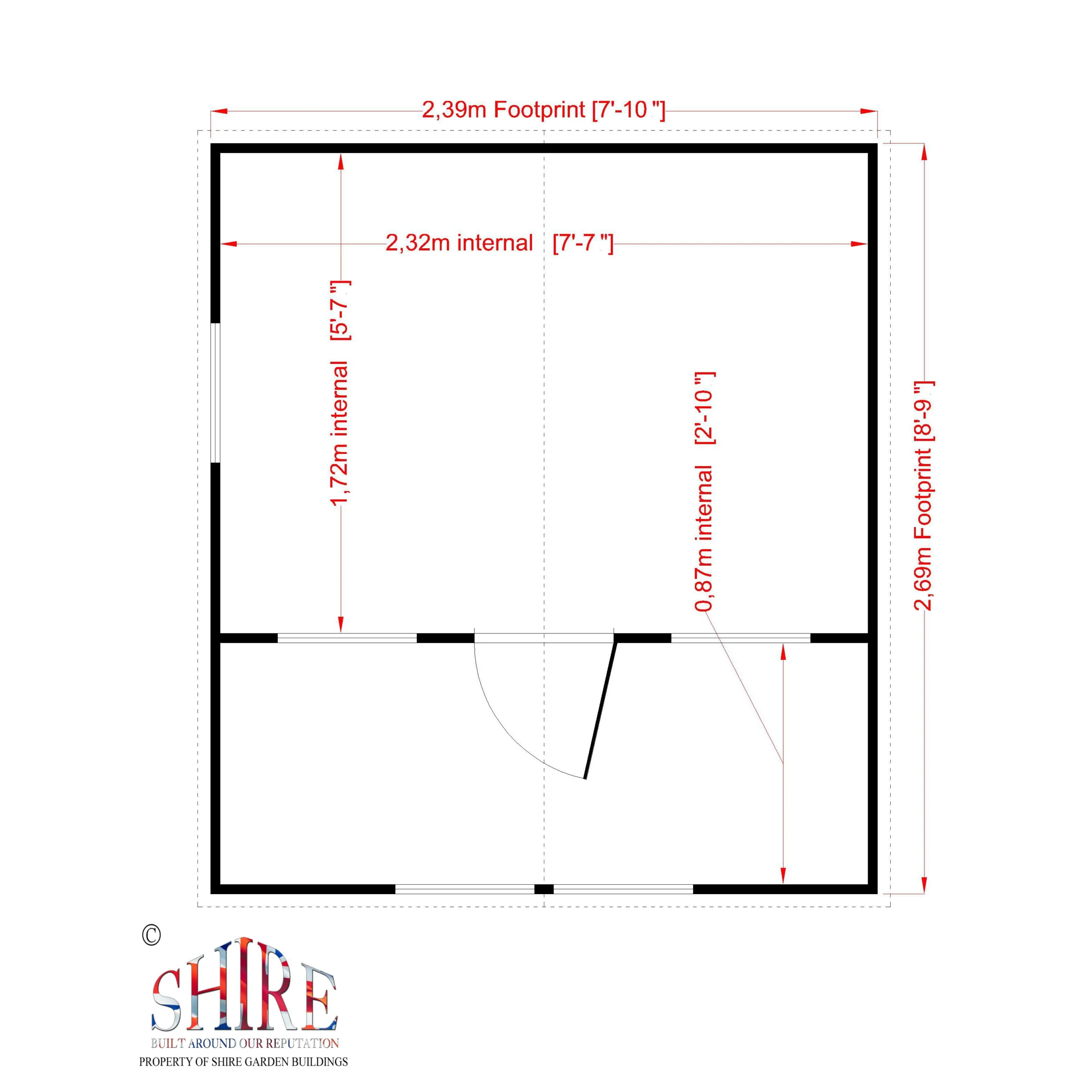 Shire 8x9 Lodge Whitewood Pine Playhouse Assembly Required - Image 4
