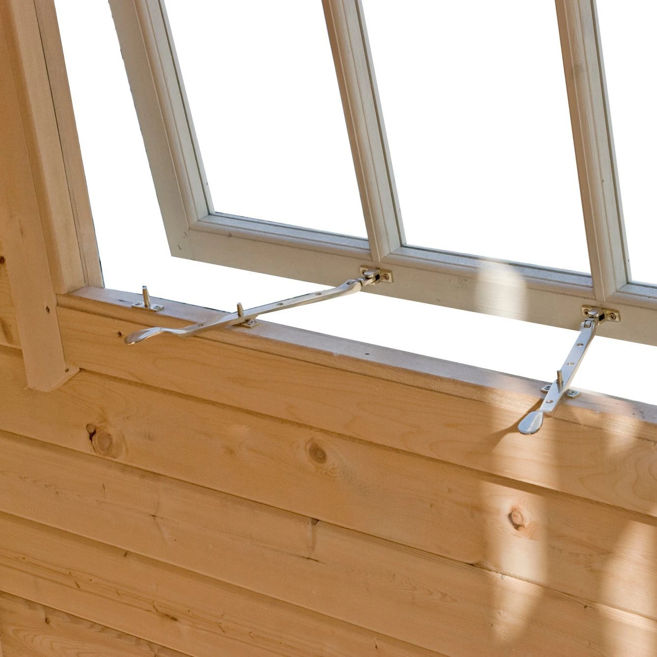 Shire Belvoir 10x10 Glass Apex Tongue & Groove Wooden Cabin - Base Not Included - Image 2