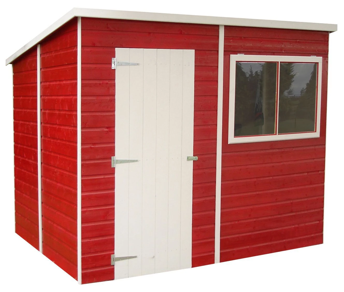 Shire Caldey 8x6 Ft Pent Shiplap Wooden Shed With Floor (Base Included)